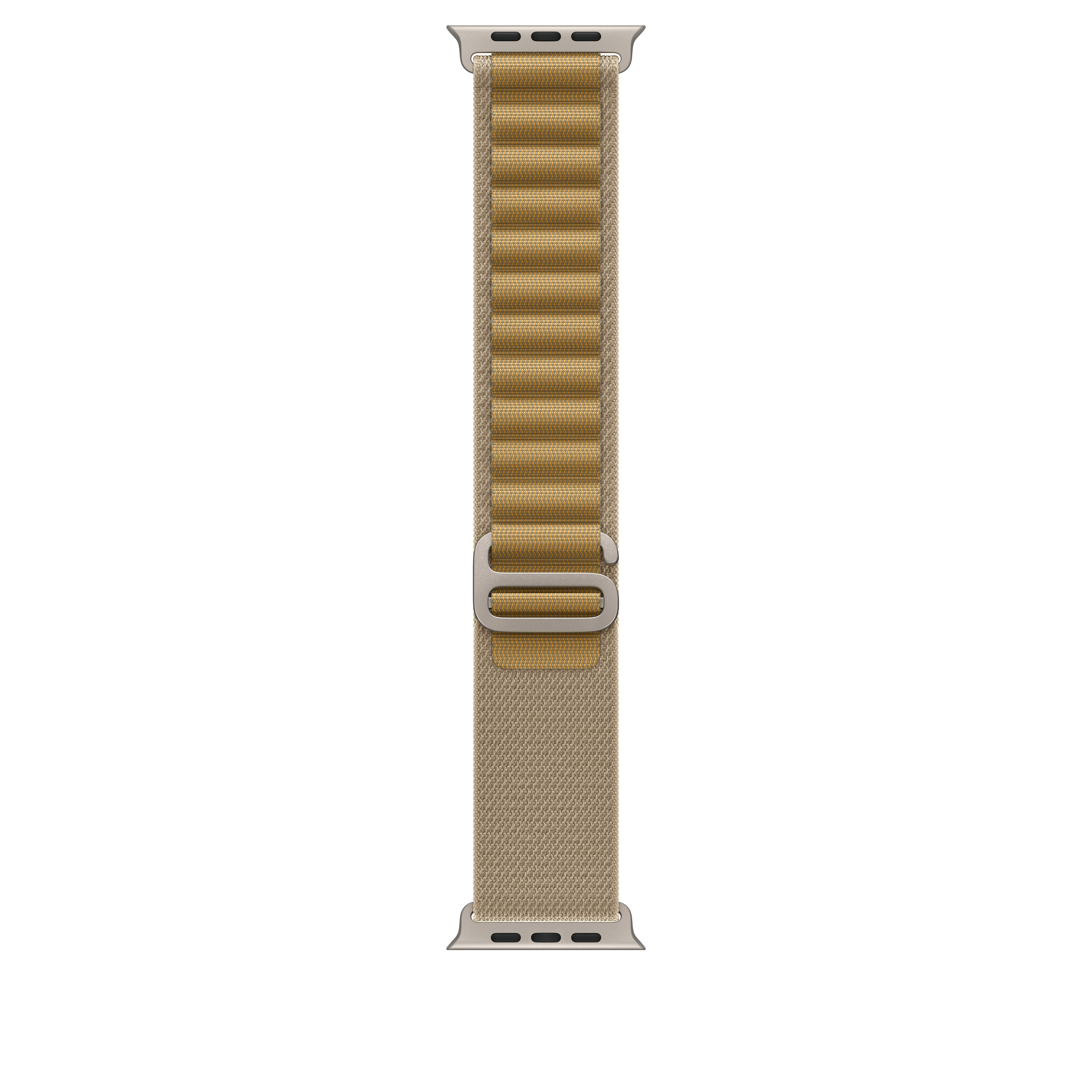 49mm Tan Alpine Loop - Medium - Natural Titanium Finish