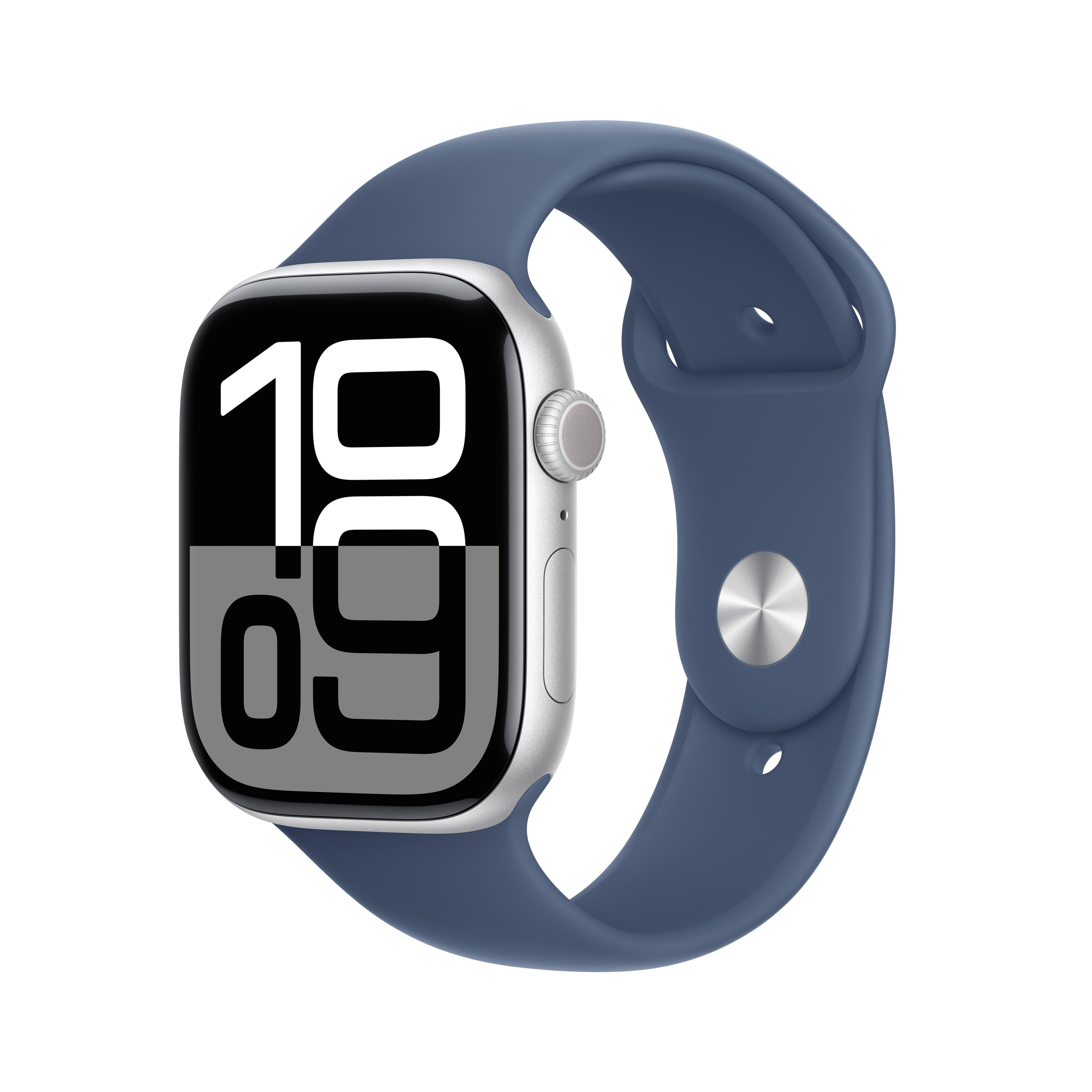 服/ファッション Apple Watch series 10 46mm Apple Watch Series 10 GPS 46mm Silver Aluminium Case with Denim Sport