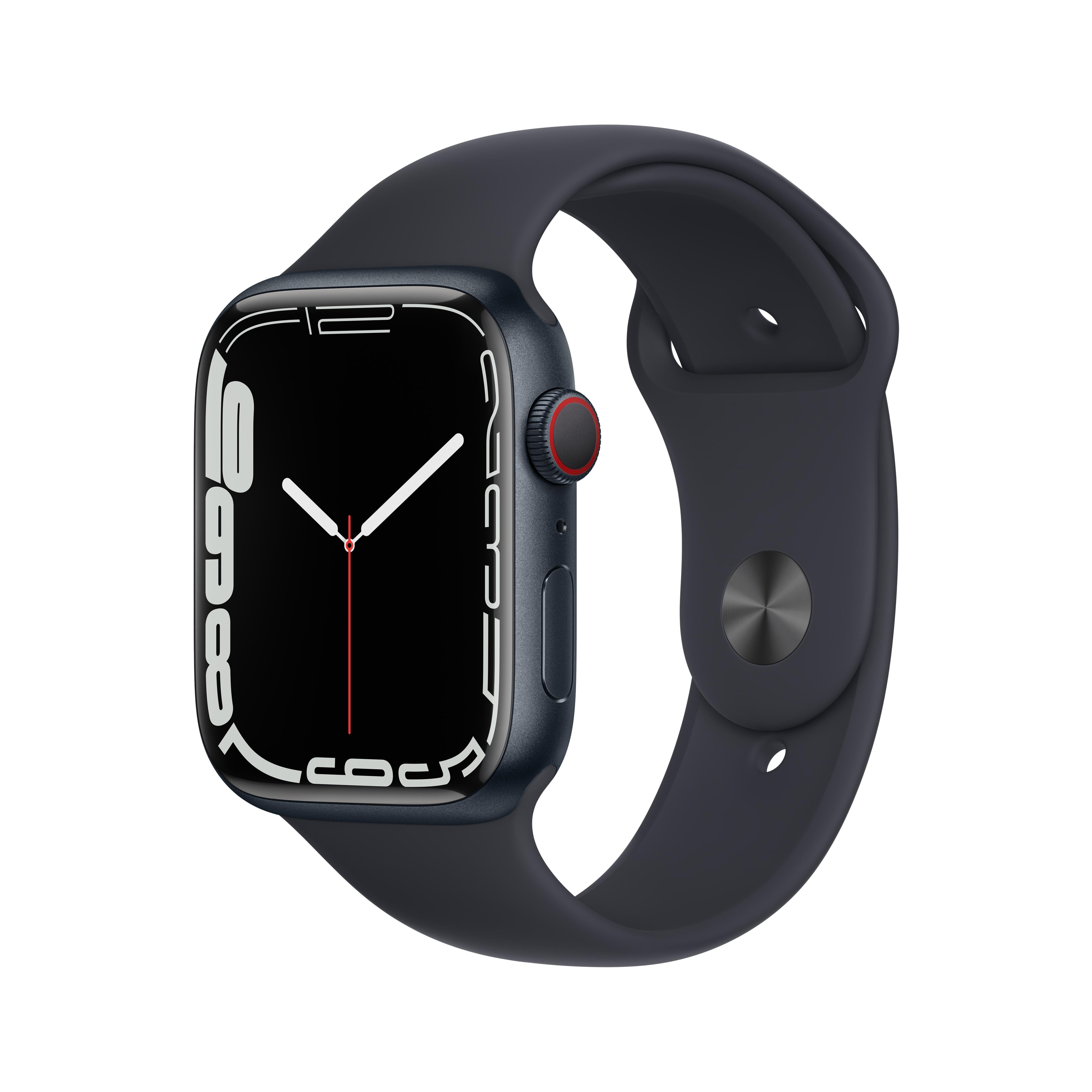 Apple Watch Series GPS, 45mm Midnight Aluminium Case with Midnight S