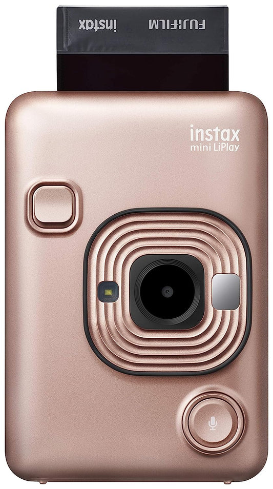 Fujifilm Instax Mini Liplay Plus With Film Pack - Blush Gold