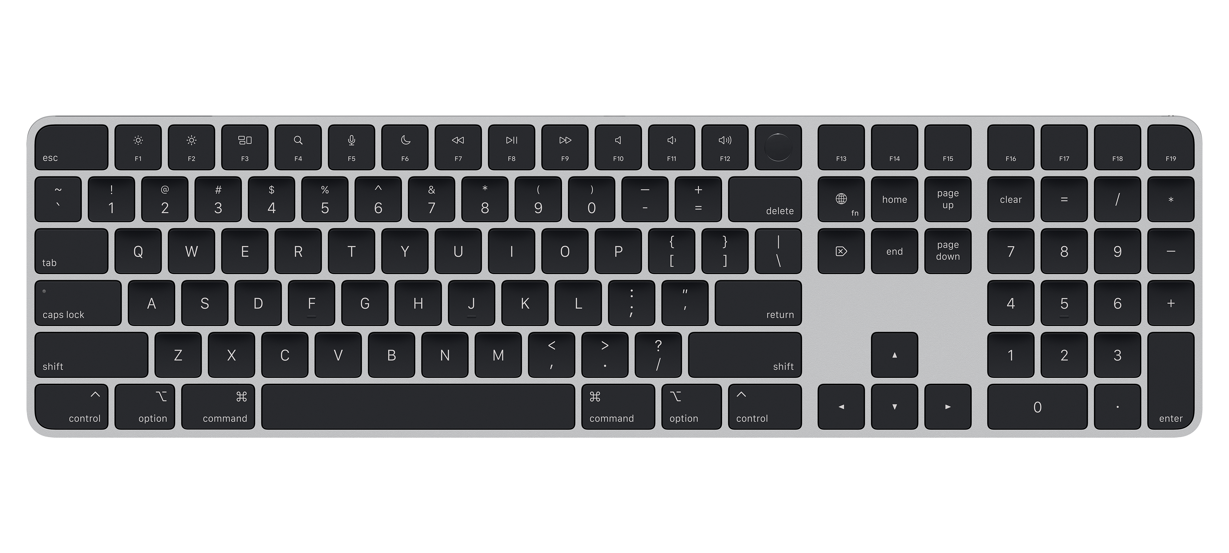 Magic Keyboard with Touch ID and Numeric Keypad for Mac models with Ap