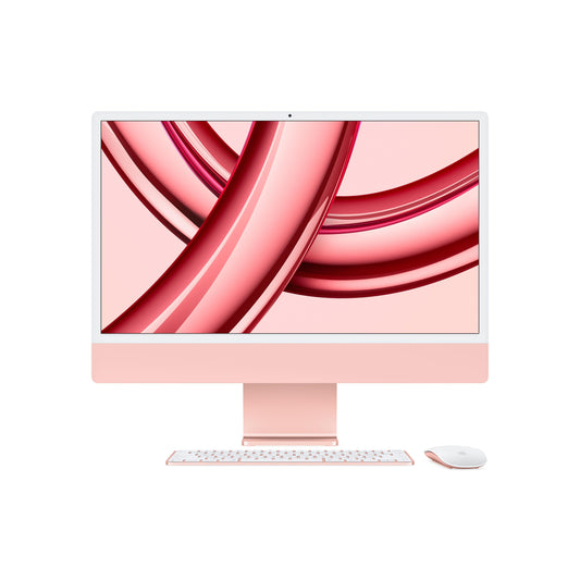24-inch iMac with Retina 4.5K display: Apple M3 chip with 8?core CPU and 10?core GPU, 256GB SSD - Pink