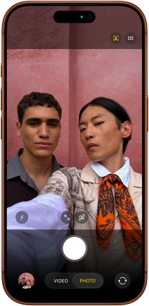 iPhone 17 Pro, front exterior, Center Stage for photos feature