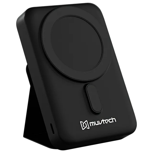 Muvtech 10000 mAh 20W Fast Charging Power Bank (Wireless Charging, Black)
