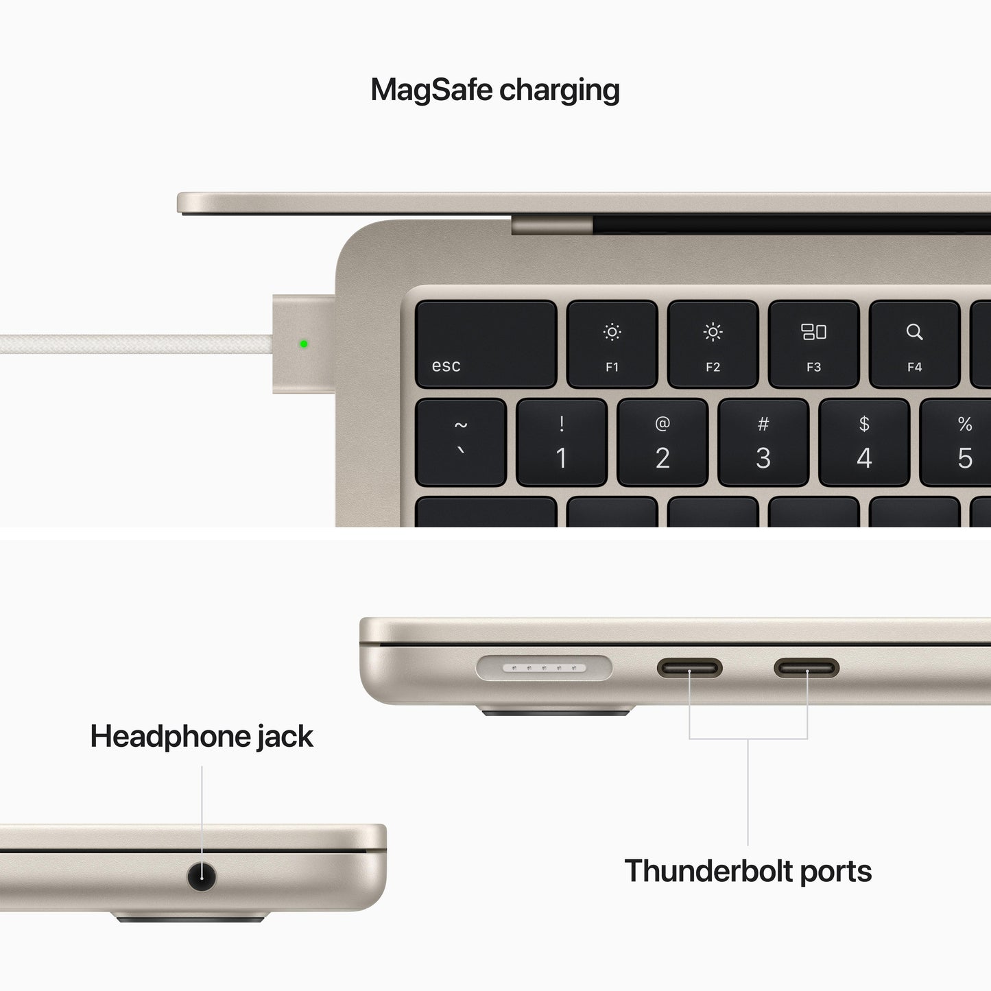 13-inch MacBook Air: Apple M2 chip with 8?core CPU and 8?core GPU, 256GB SSD - Starlight