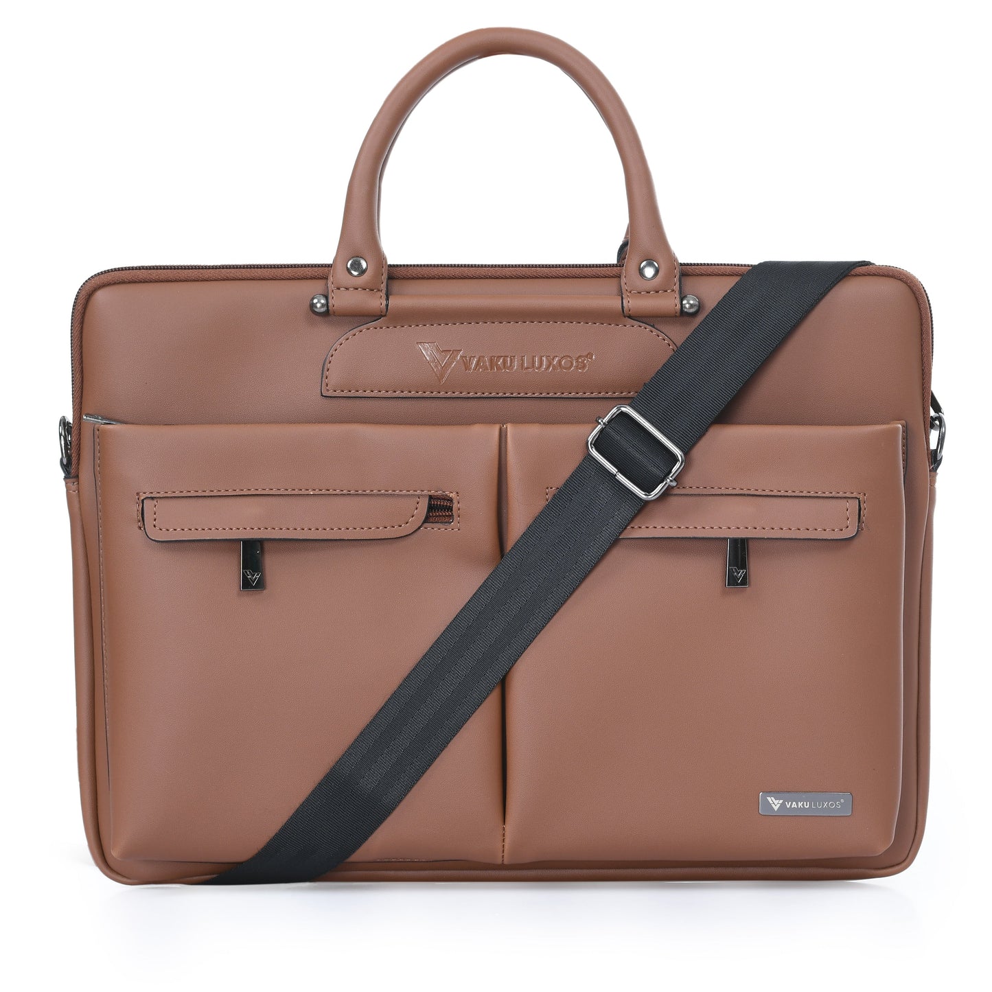 vaku-luxos®-marcella-with-2-front-zippered-pockets-sleeve-for-macbook-13-14-with-strap-highly-durable-tan-brown8905129026196