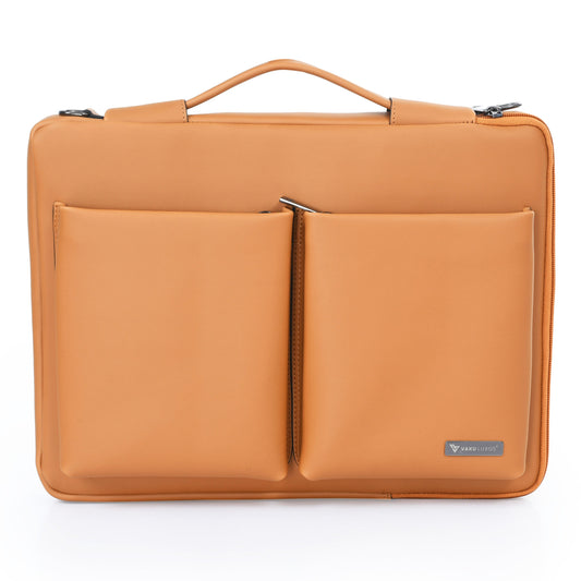 vaku-luxos®-mestella-series-for-macbook-14-refined-leather-sleeve-with-strap-highly-durable-mustard8905129026240