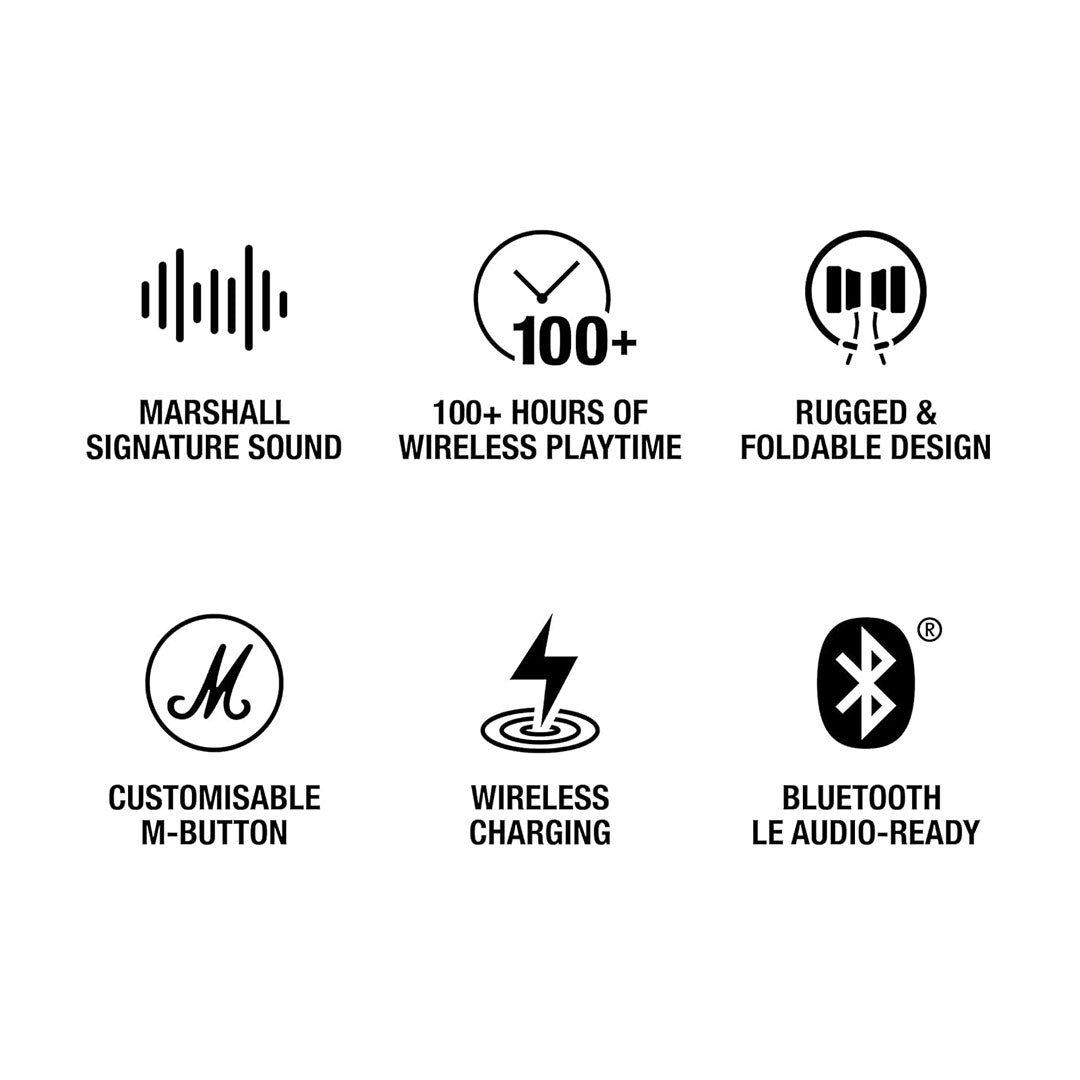 MARSHALL MAJOR V BT HEADPHONES Black