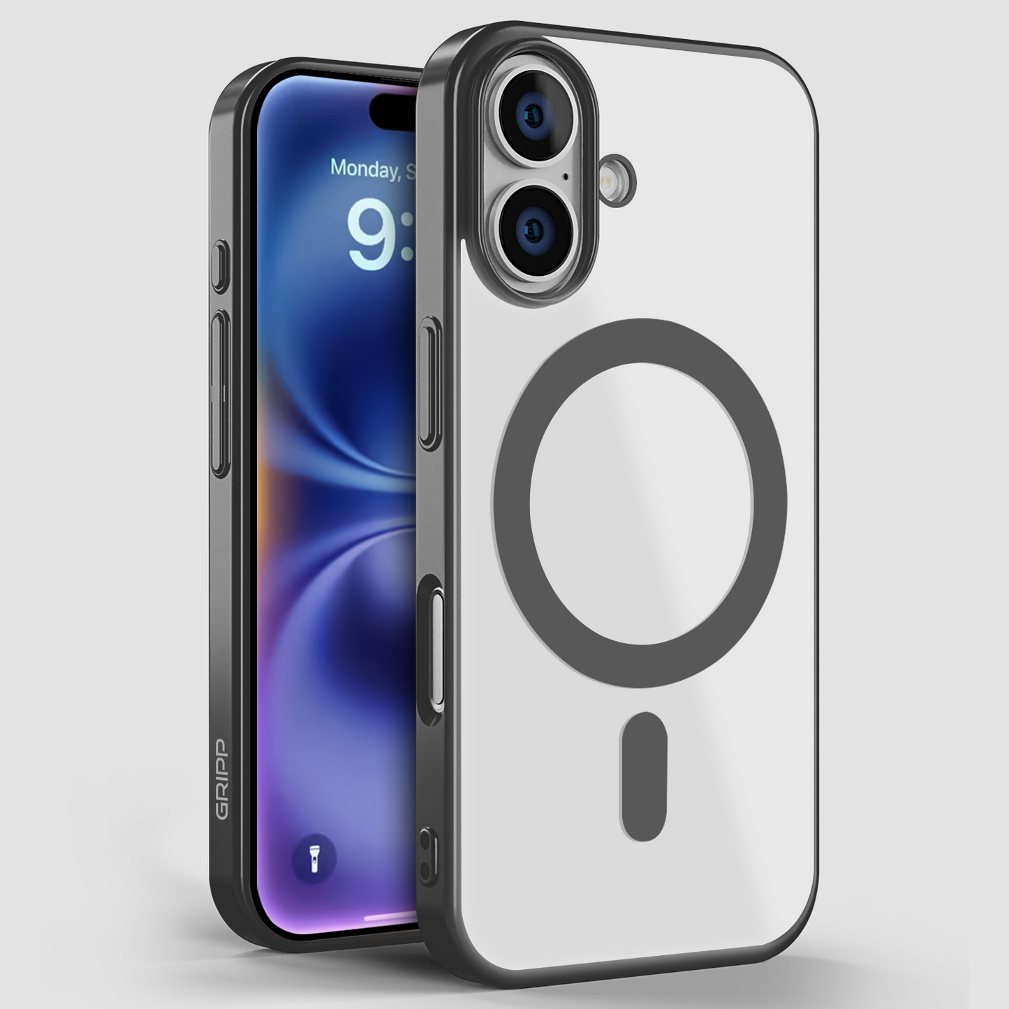 GRIPP GLACIER MS CASE-iPh16-GUNMETAL