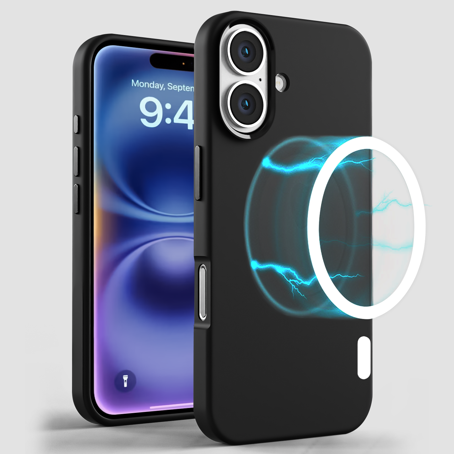 GRIPP RUBON MS CASE-iPh 16 PLUS-BLK