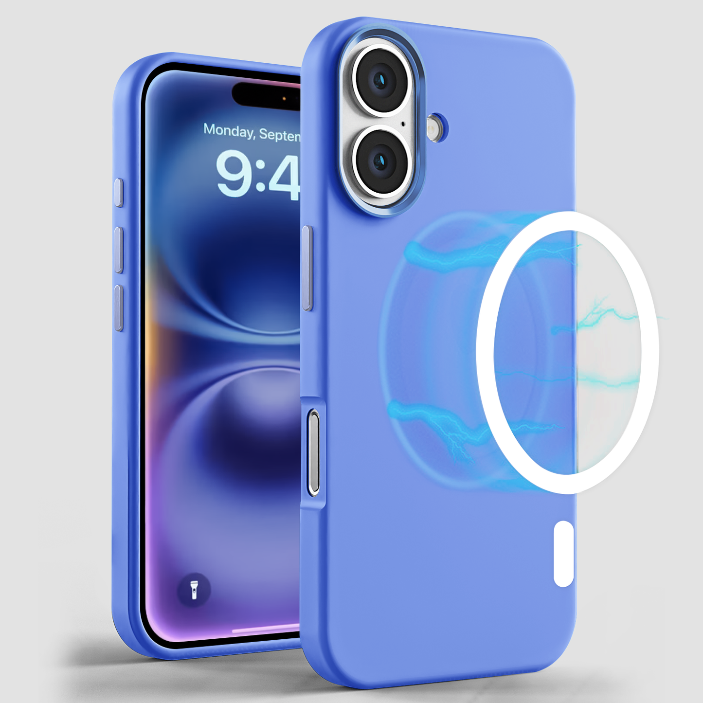 GRIPP RUBON MS CASE -  iPh 16-BLUE