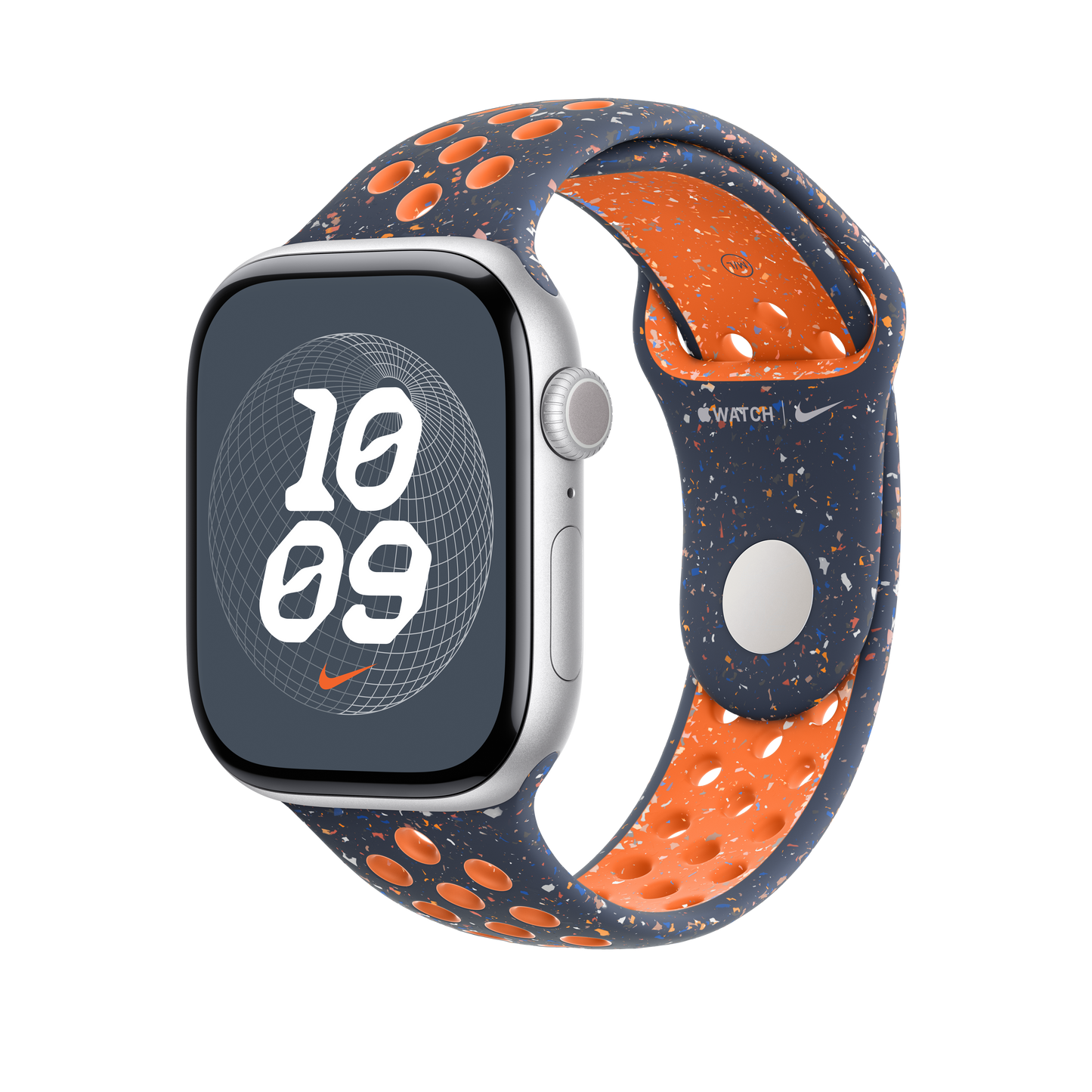 46mm Blue Flame Nike Sport Band - S/M