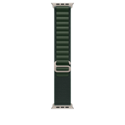 49mm Dark Green Alpine Loop - Large - Natural Titanium Finish