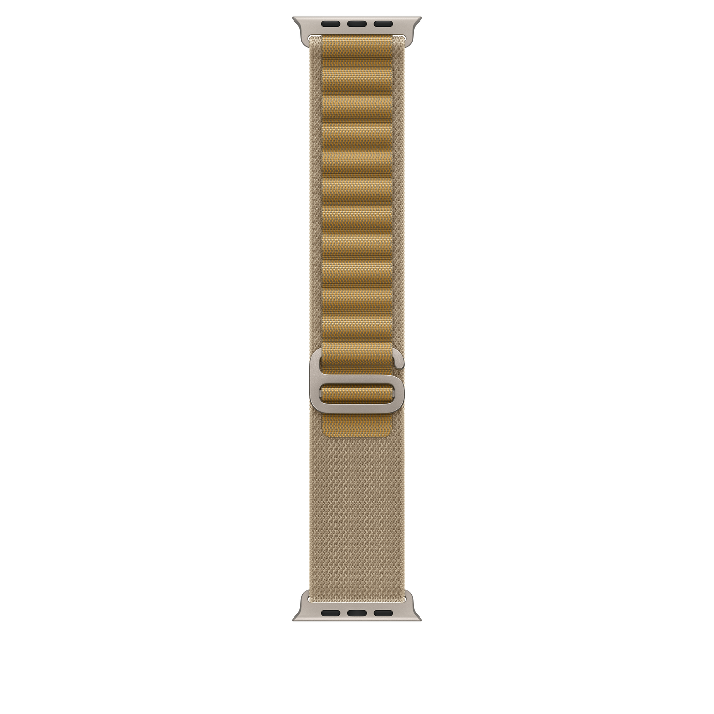 49mm Tan Alpine Loop - Large - Natural Titanium Finish