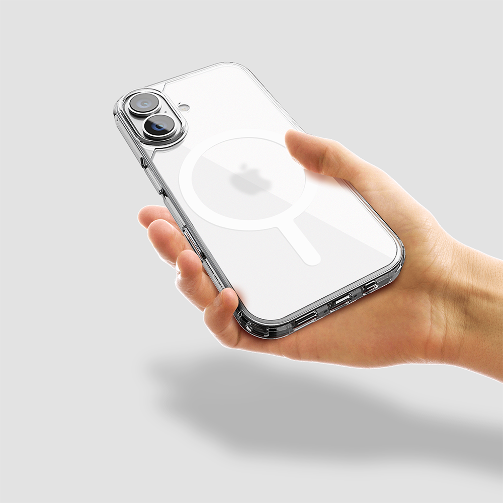 GRIPP MS CASE-iPh16-WHITE RING-CLRFROST