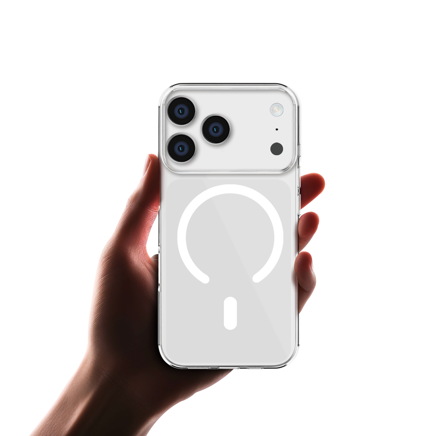 Gripp CLEAR MAGSAFE Case for Apple iPhone 17 Pro (6.3") with White Ring - Clear