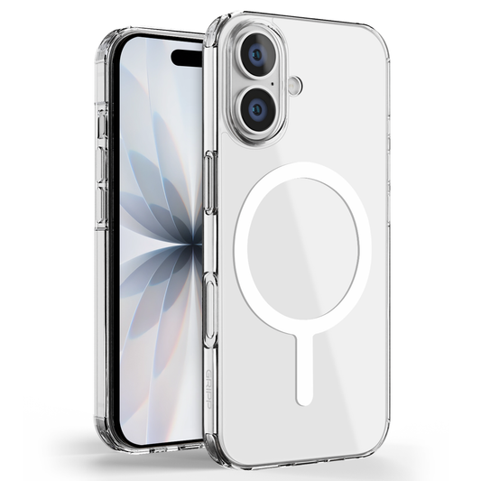 Gripp CLEAR MAGSAFE Case for Apple iPhone 17 (6.3") with White Ring - Clear