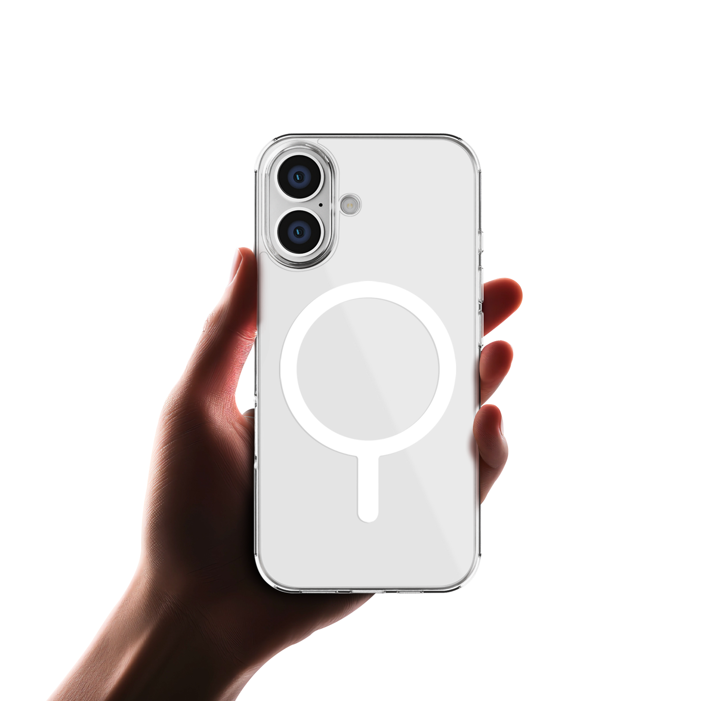 Gripp CLEAR MAGSAFE Case for Apple iPhone 17 (6.3") with White Ring - Clear