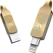 Adam Duo+ - Apple Lightning Flash Drive - Gold, 128Gb