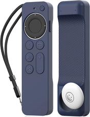 Aha Silicon Case For Siri Remote & Airtag - Navy Blue