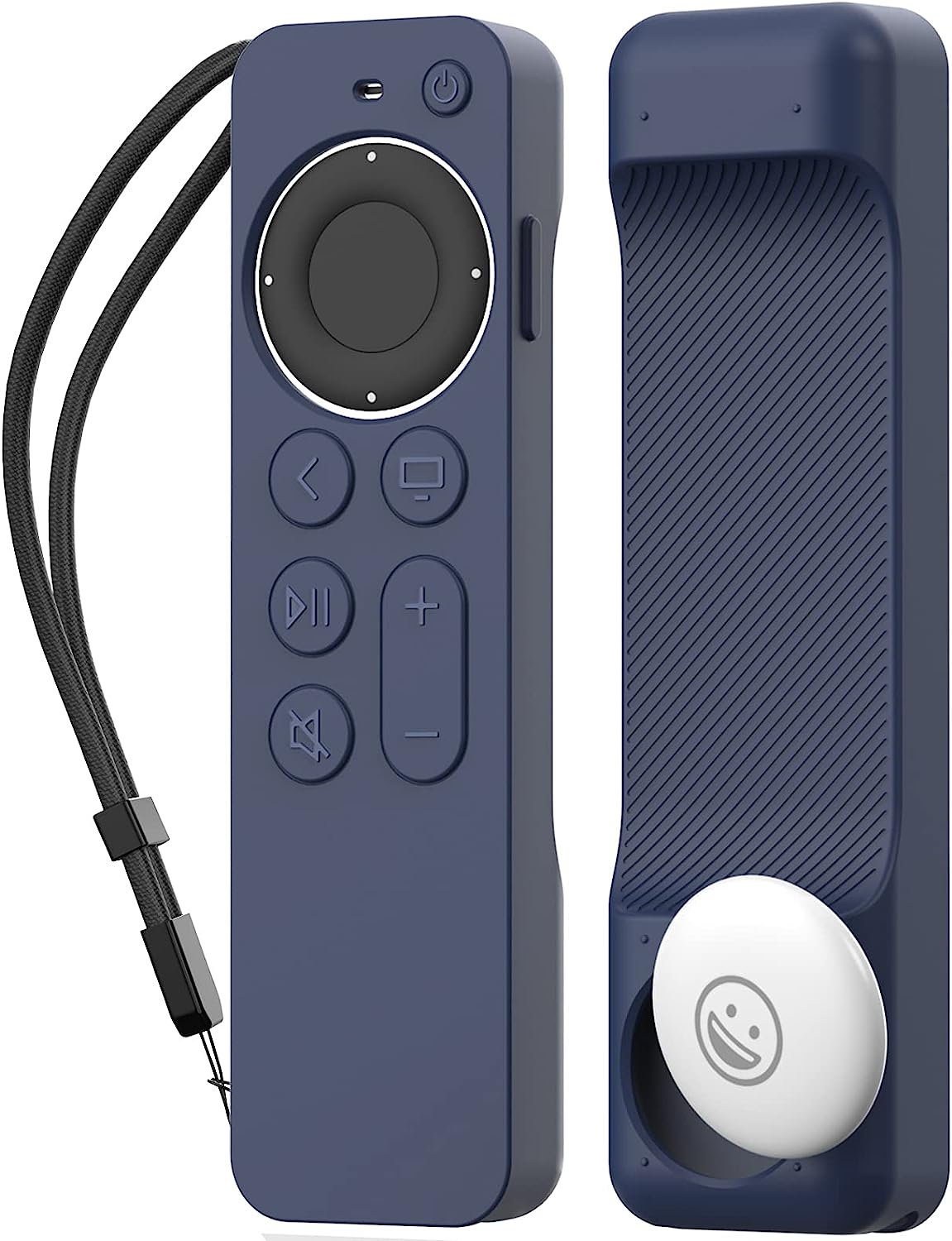 Aha Silicon Case For Siri Remote & Airtag - Navy Blue