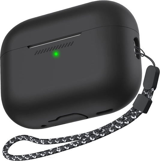 Aha Premium Silicone Case For Airpods Pro 2 - Black