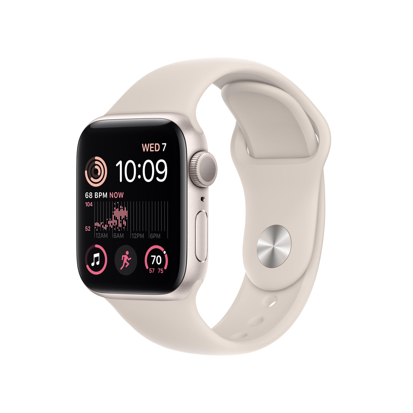 Apple Watch SE GPS 40mm Starlight Aluminium Case with Starlight Sport