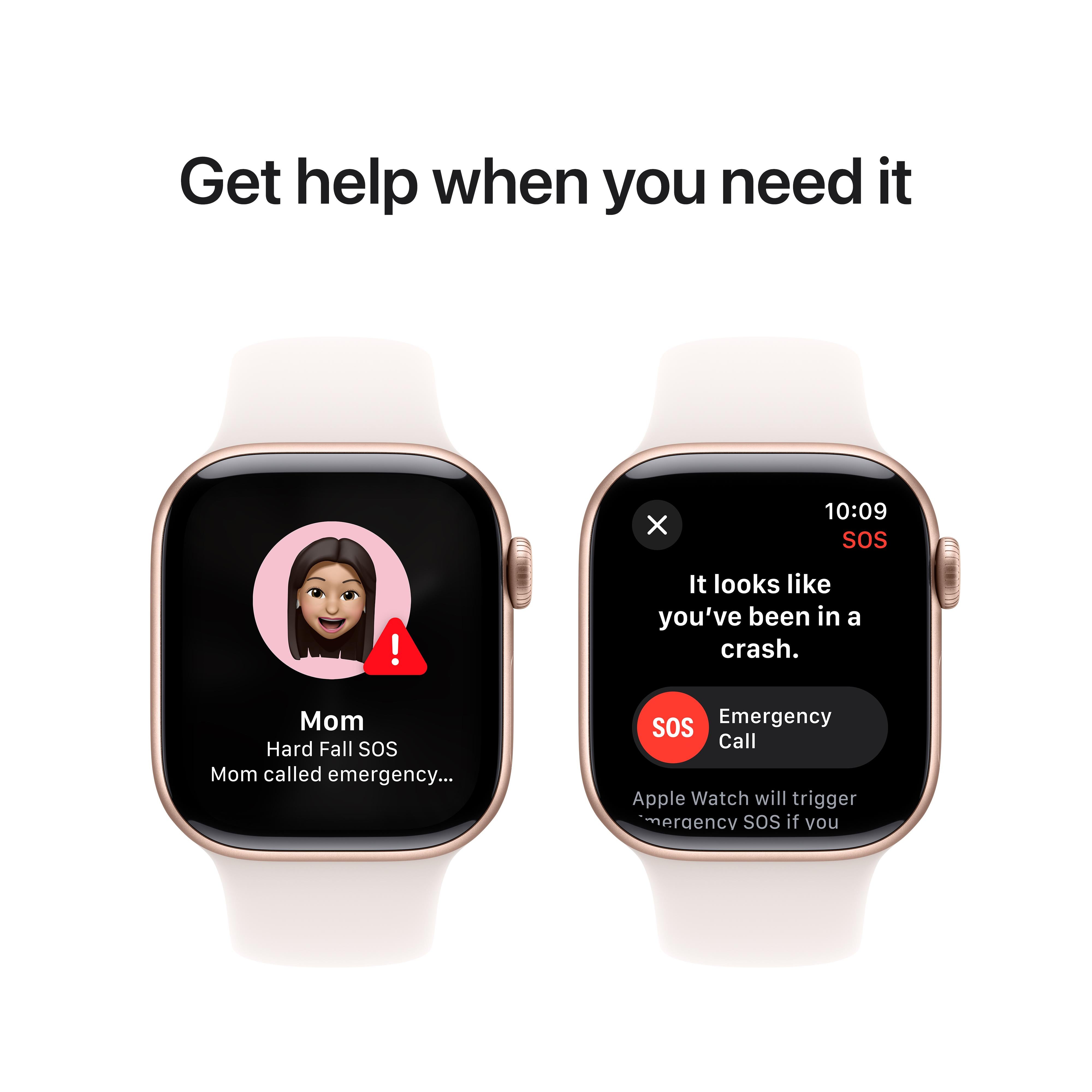 Apple Watch Series 10 GPS 42mm Rose Gold Aluminium Case with Light Blu