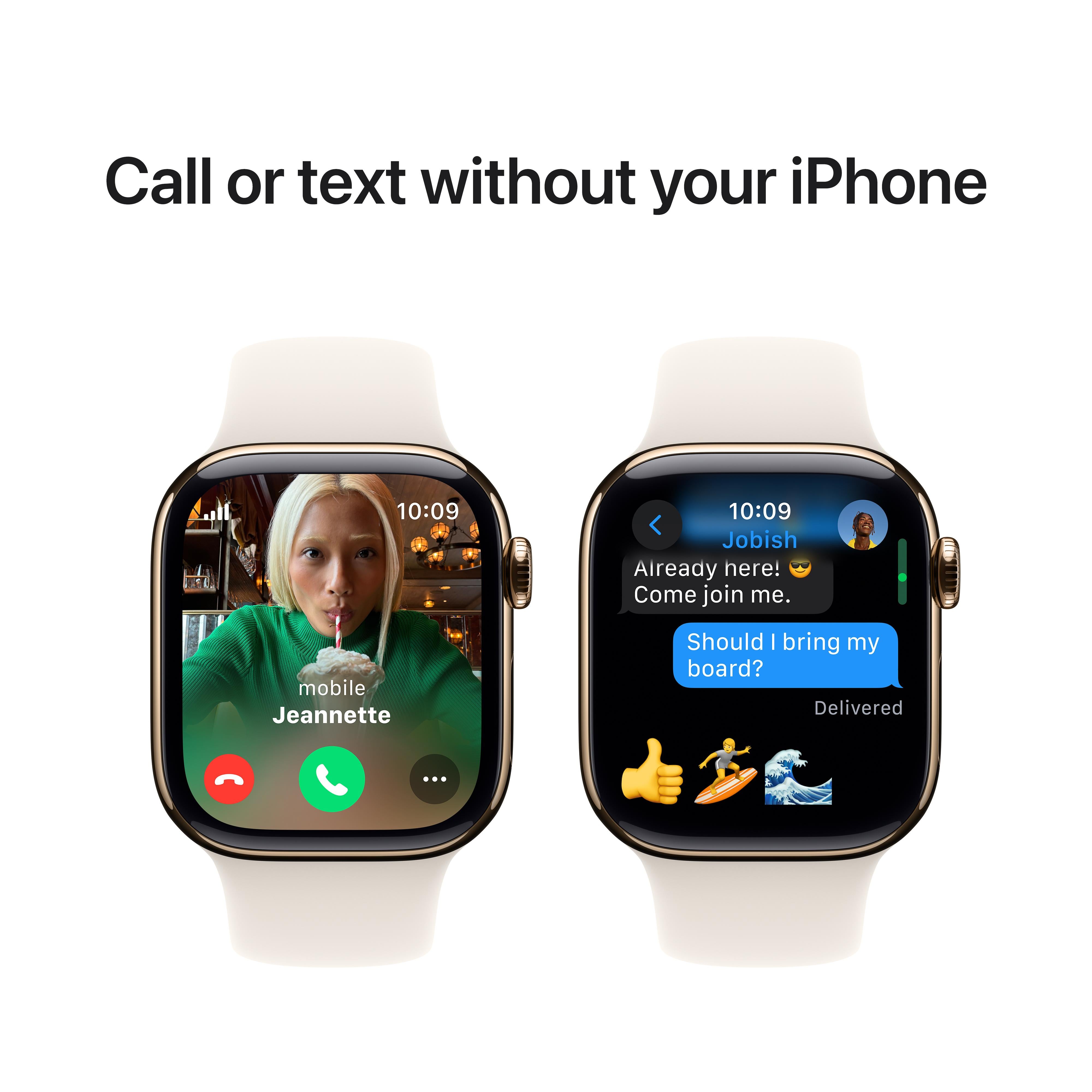 Apple Watch Series 10 GPS + Cellular 42mm Gold Titanium Case