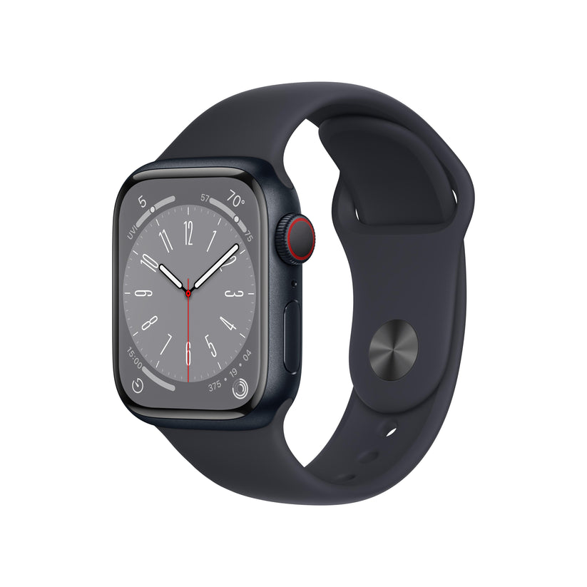 Apple Watch Series GPS Cellular 41mm Midnight Aluminium Case with Midnight Sport Band Regular