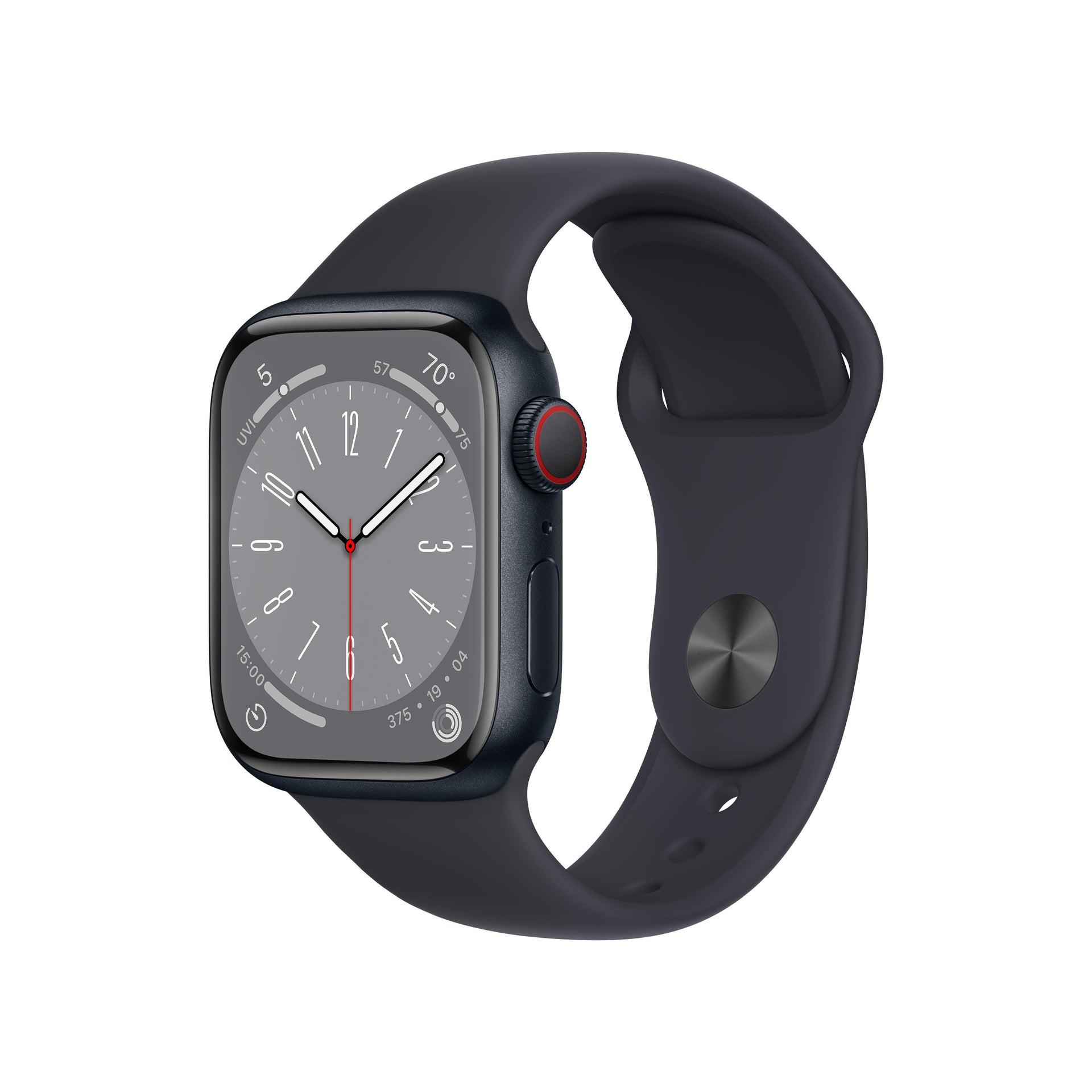 Apple Watch Series GPS Cellular 41mm Midnight Aluminium Case with  Midnight Sport Band Regular