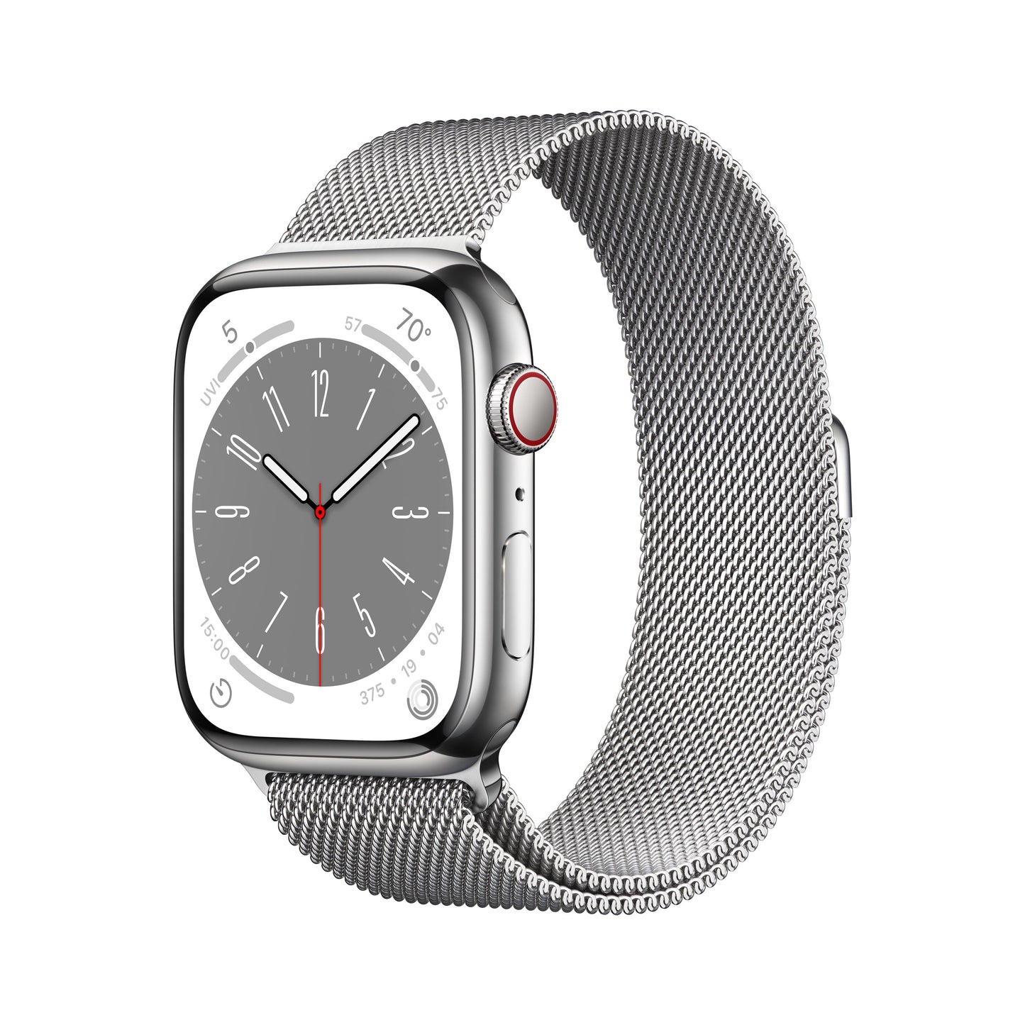 Apple Watch Series GPS Cellular 45mm Silver Stainless Steel Case w