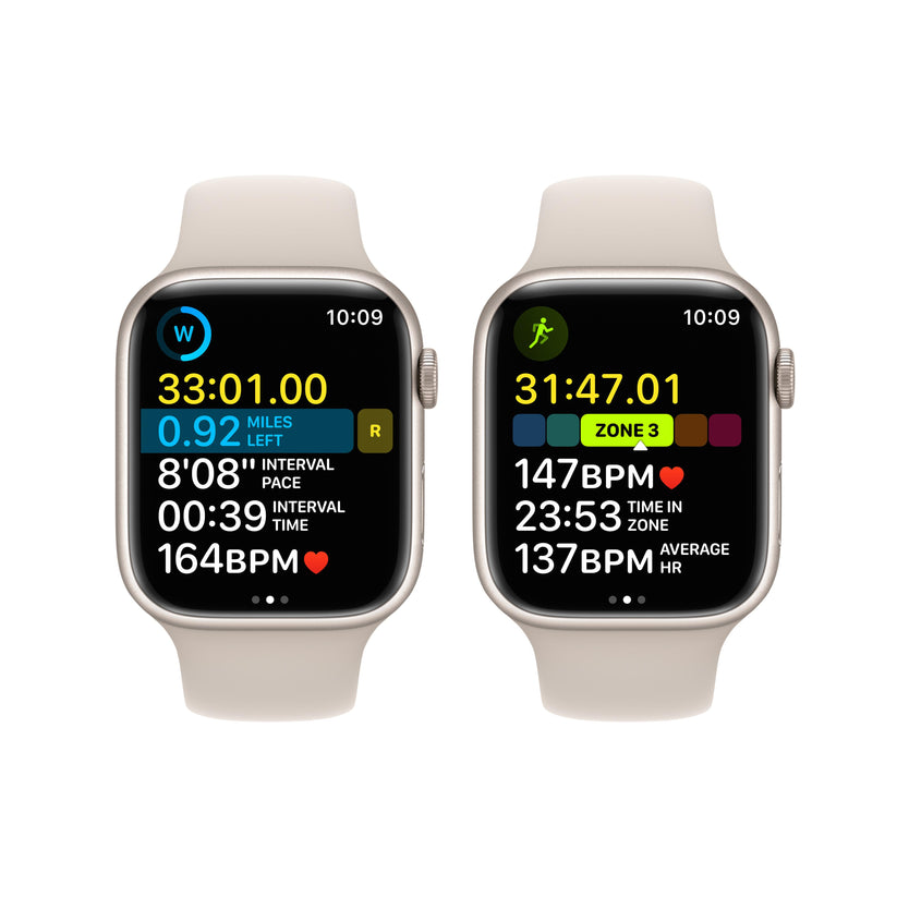 Apple Watch Series 8 GPS + Cellular 45mm Starlight Aluminium Case with