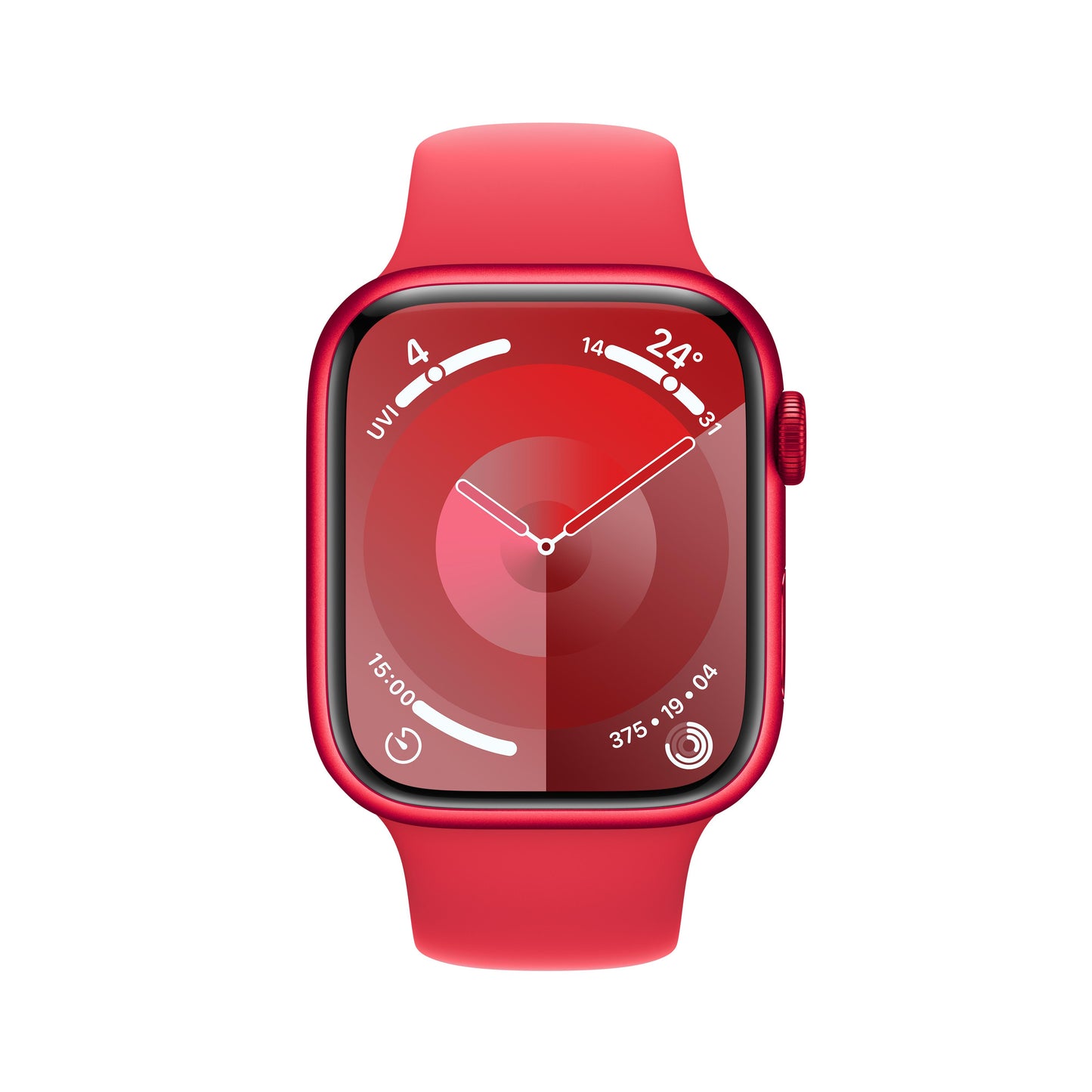 Apple Watch Series 9 GPS 45mm (PRODUCT)RED Aluminium Case with (PRODUCT)RED Sport Band - S/M