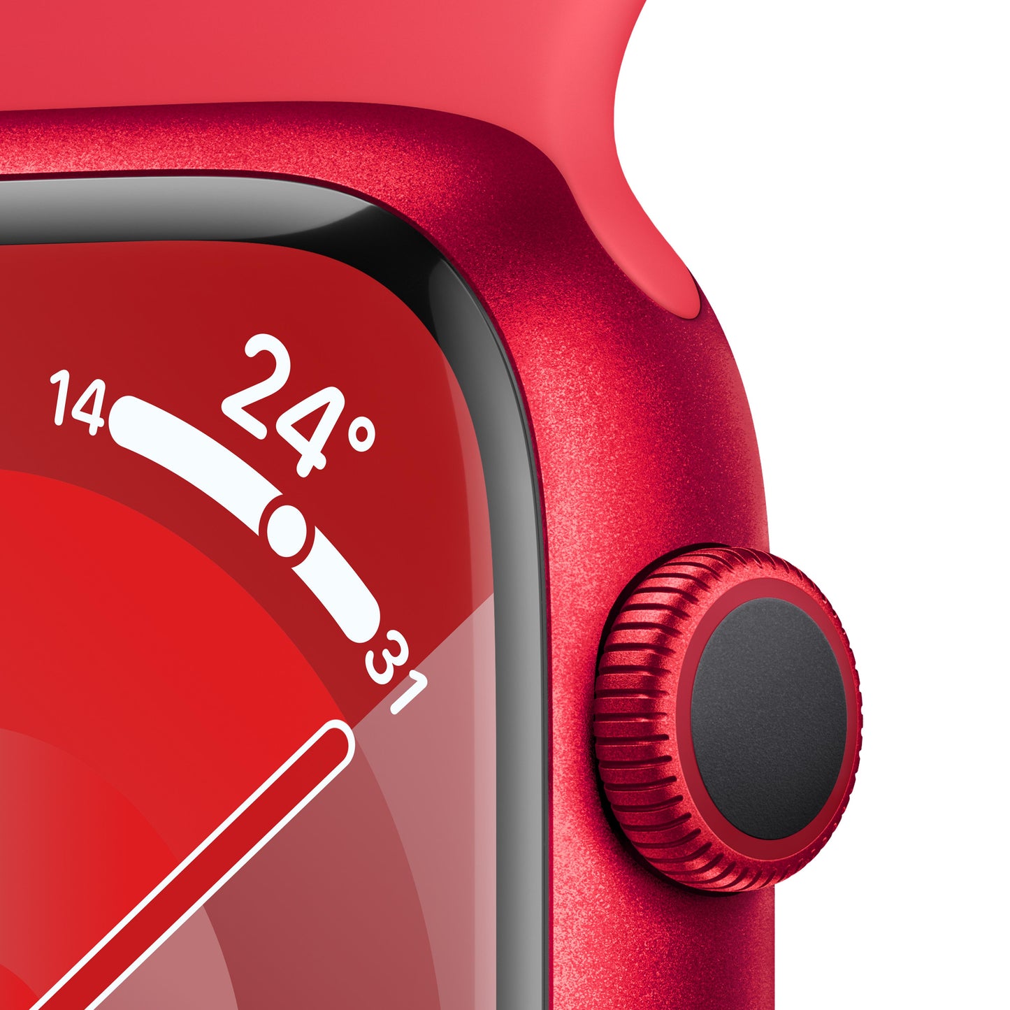 Apple Watch Series 9 GPS 45mm (PRODUCT)RED Aluminium Case with (PRODUCT)RED Sport Band - S/M