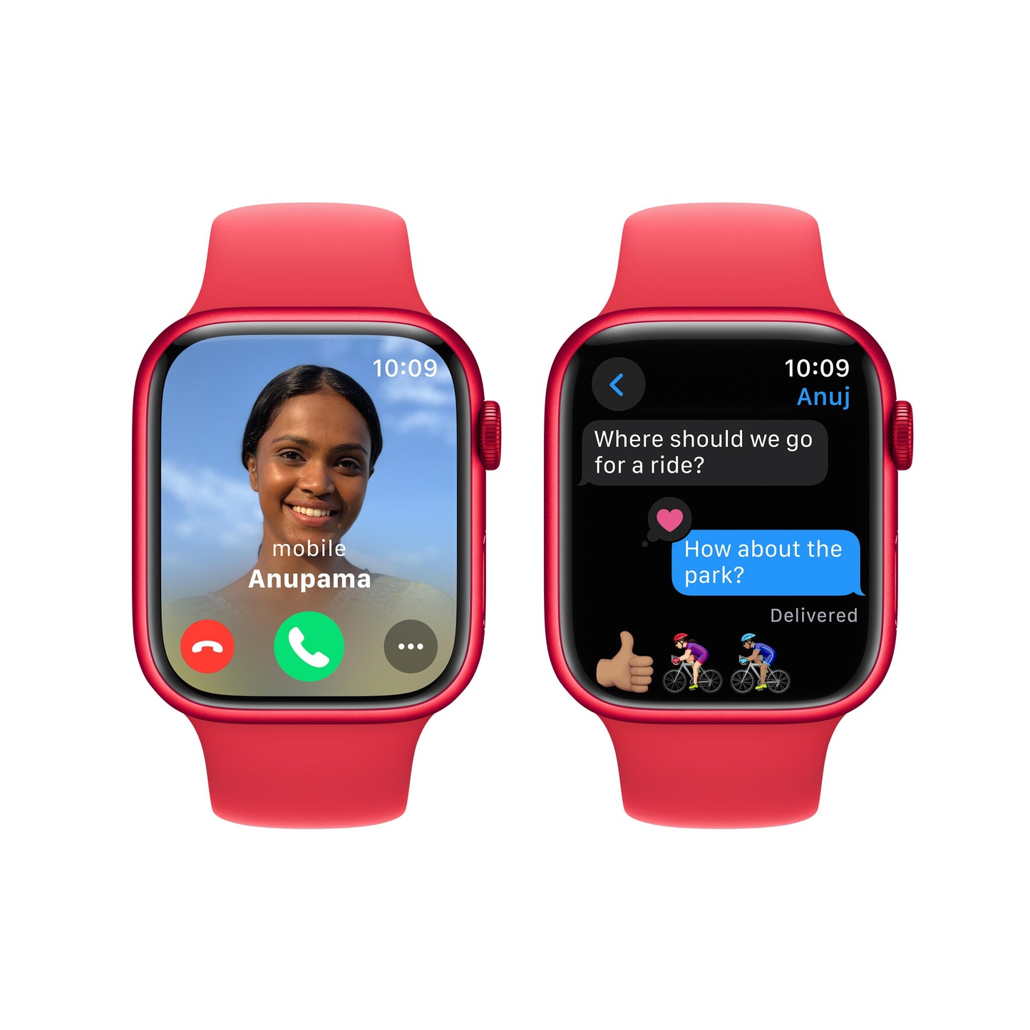 Apple Watch Series 9 GPS 45mm (PRODUCT)RED Aluminium Case with (PRODUCT)RED Sport Band - S/M