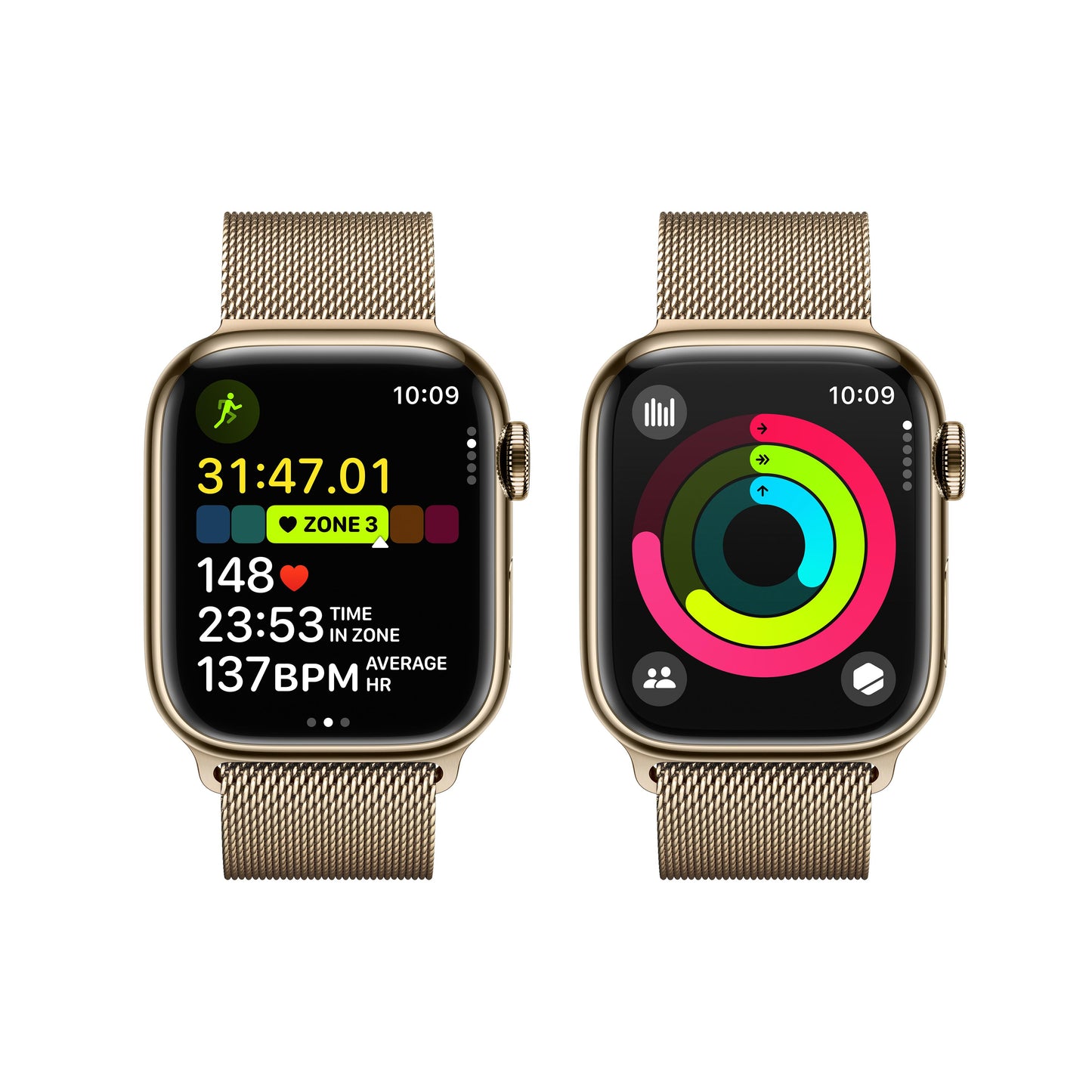 Apple Watch Series GPS Cellular 41mm Gold Stainless Steel Case wit
