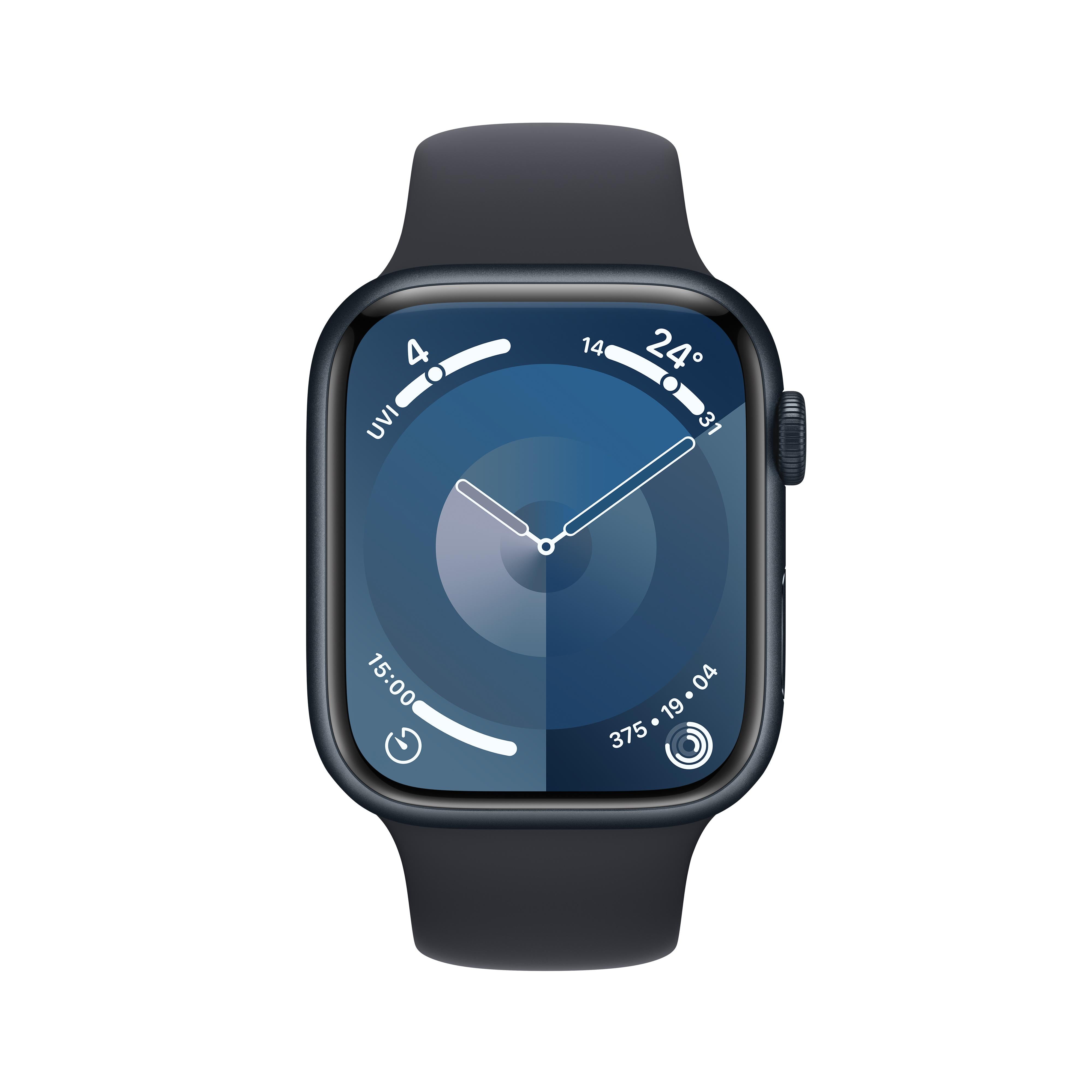 Apple Watch Series 9 GPS + Cellular 45mm Midnight Aluminium Case with