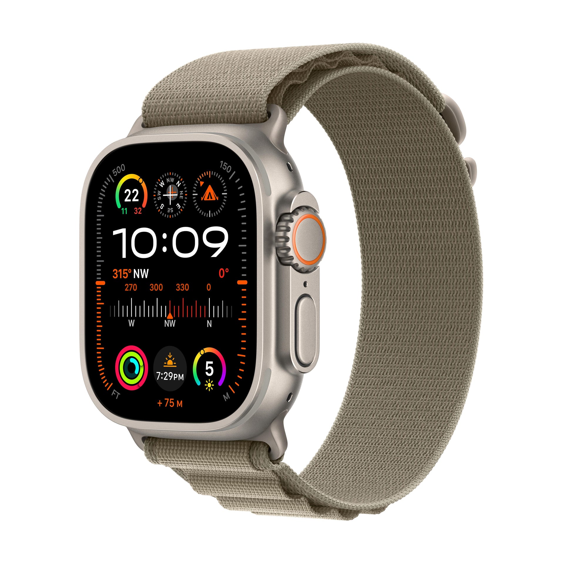 apple watch ultra mountainbike Apple Watch Ultra 2 GPS + Cellular 49mm Titanium Case with Olive Alpin