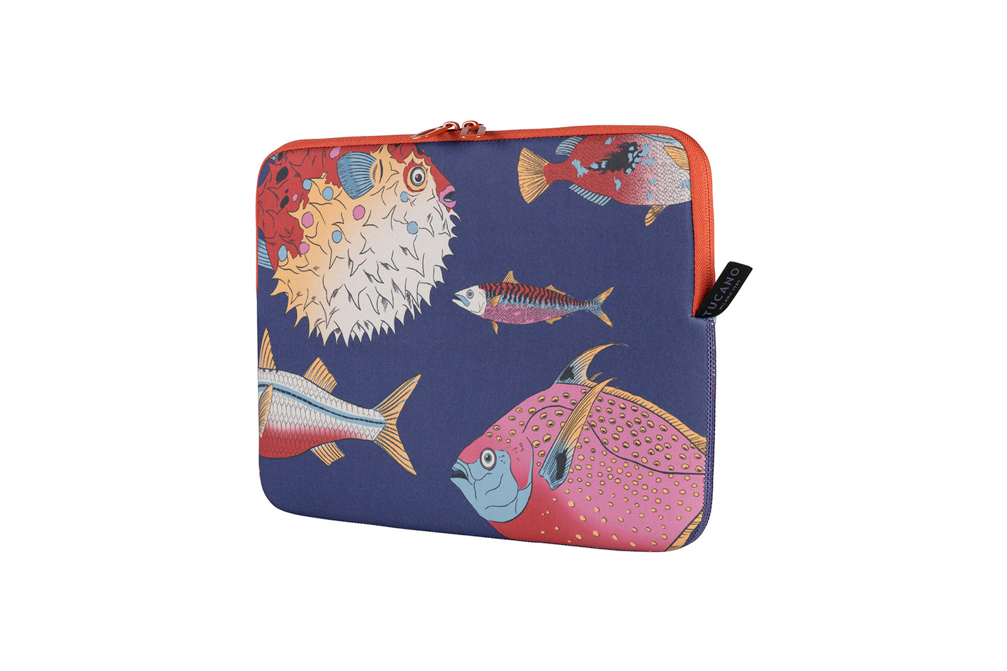 Tucano Schizzo Fishes Design Sleeve 13'/14" - Blue