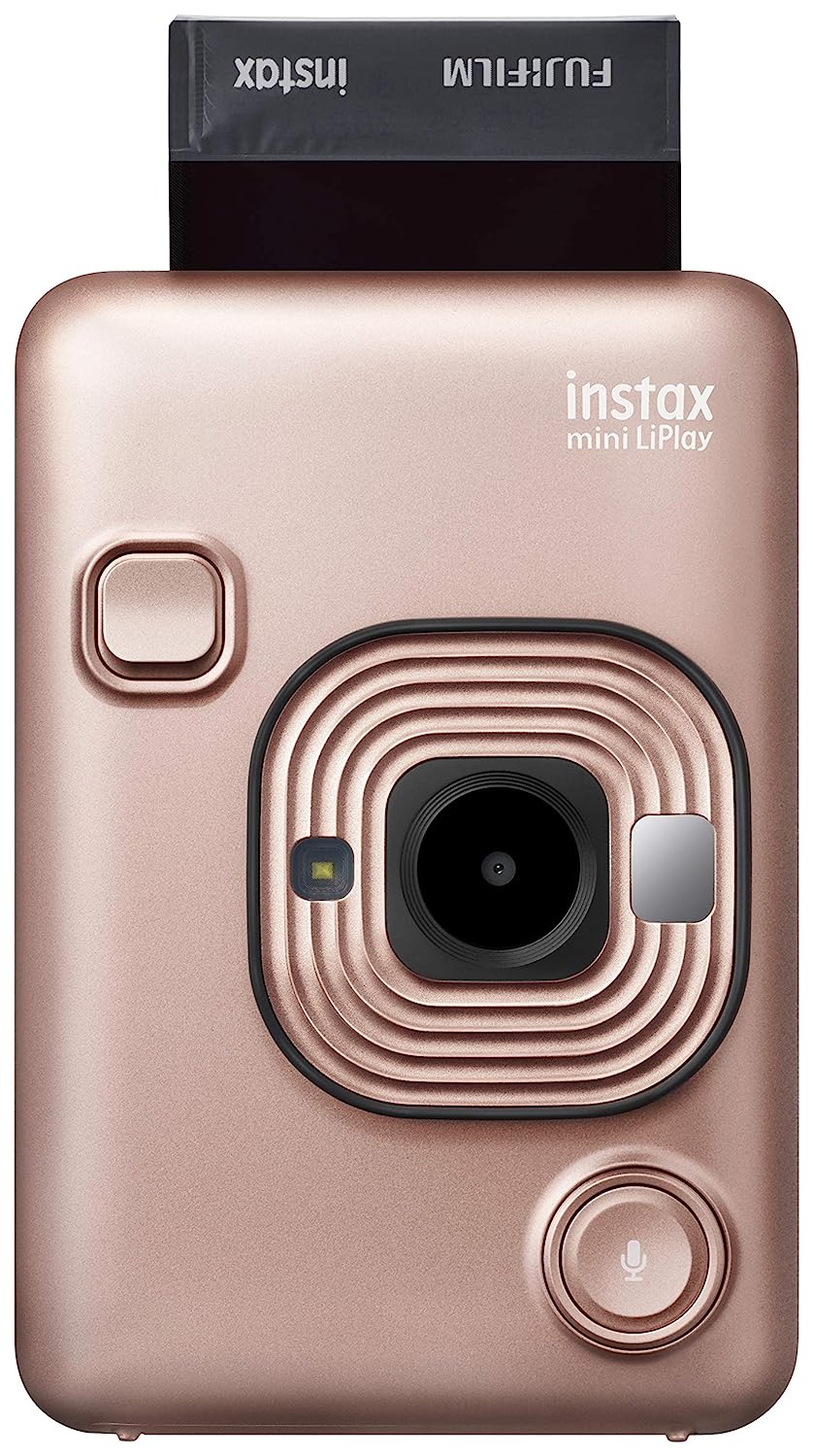 Fujifilm Instax Mini Liplay Plus With Film Pack - Blush Gold