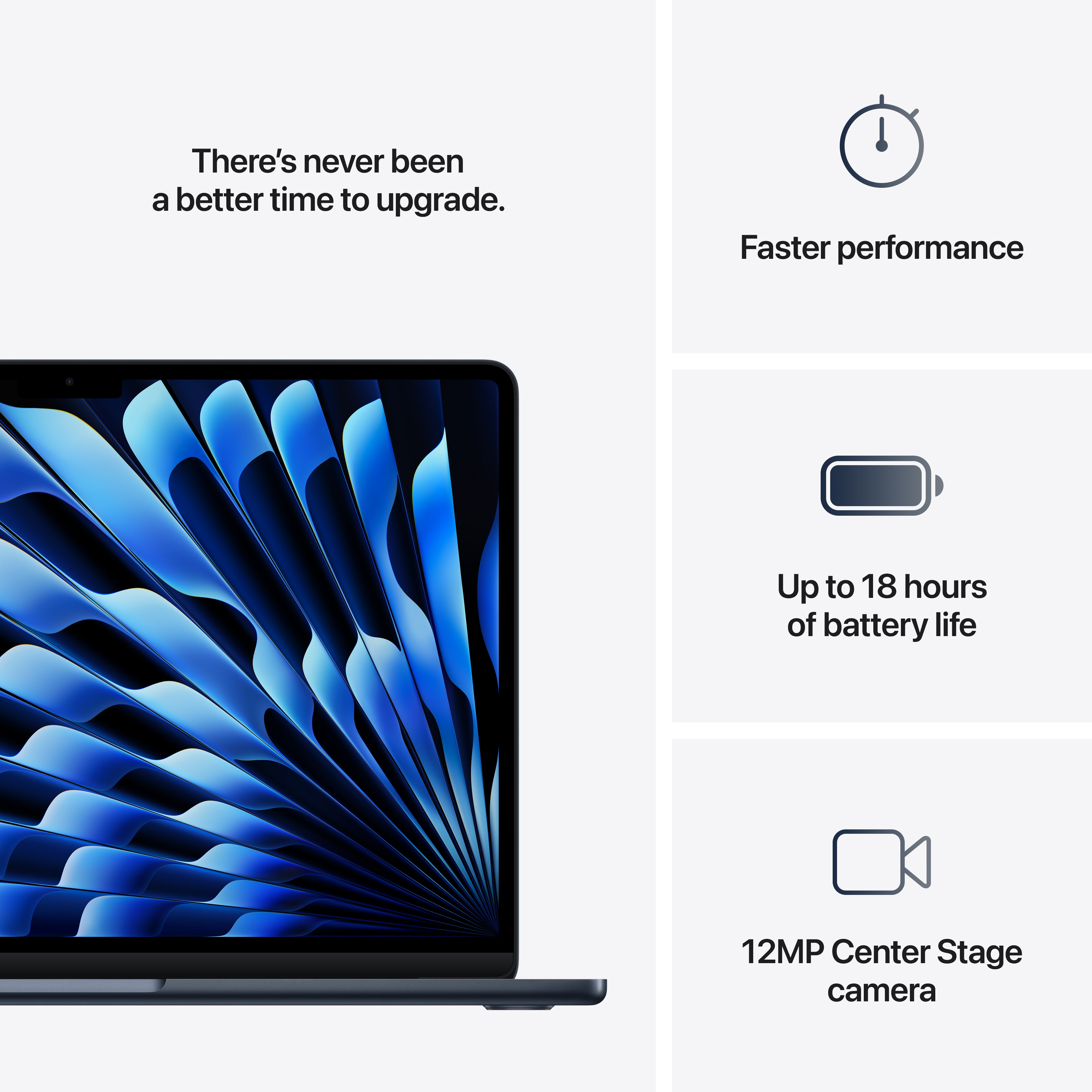 13-inch MacBook Air: Apple M4 chip with 10-core CPU and 10-core GPU, 5
