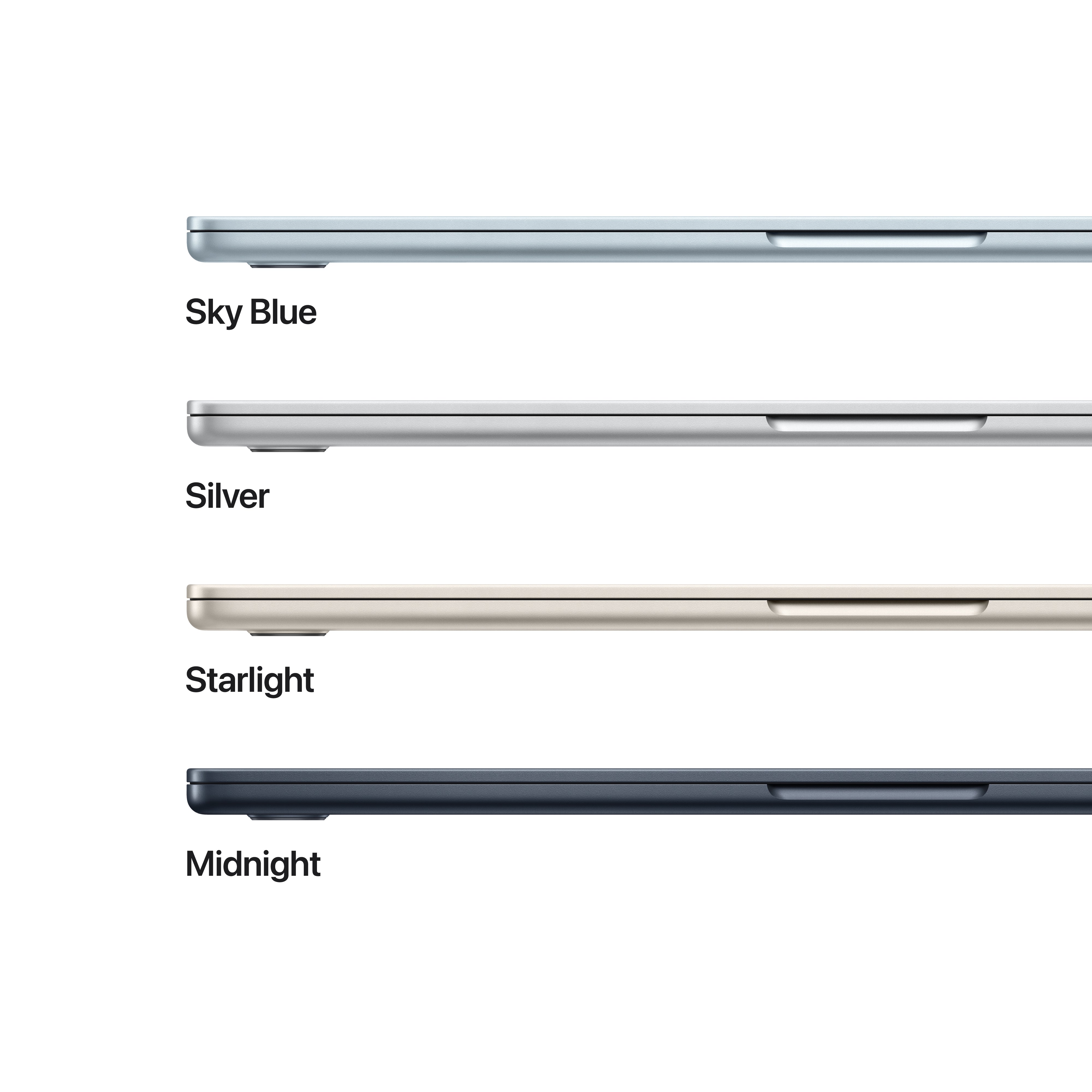 15-inch MacBook Air: Apple M4 chip with 10-core CPU and 10-core GPU, 5