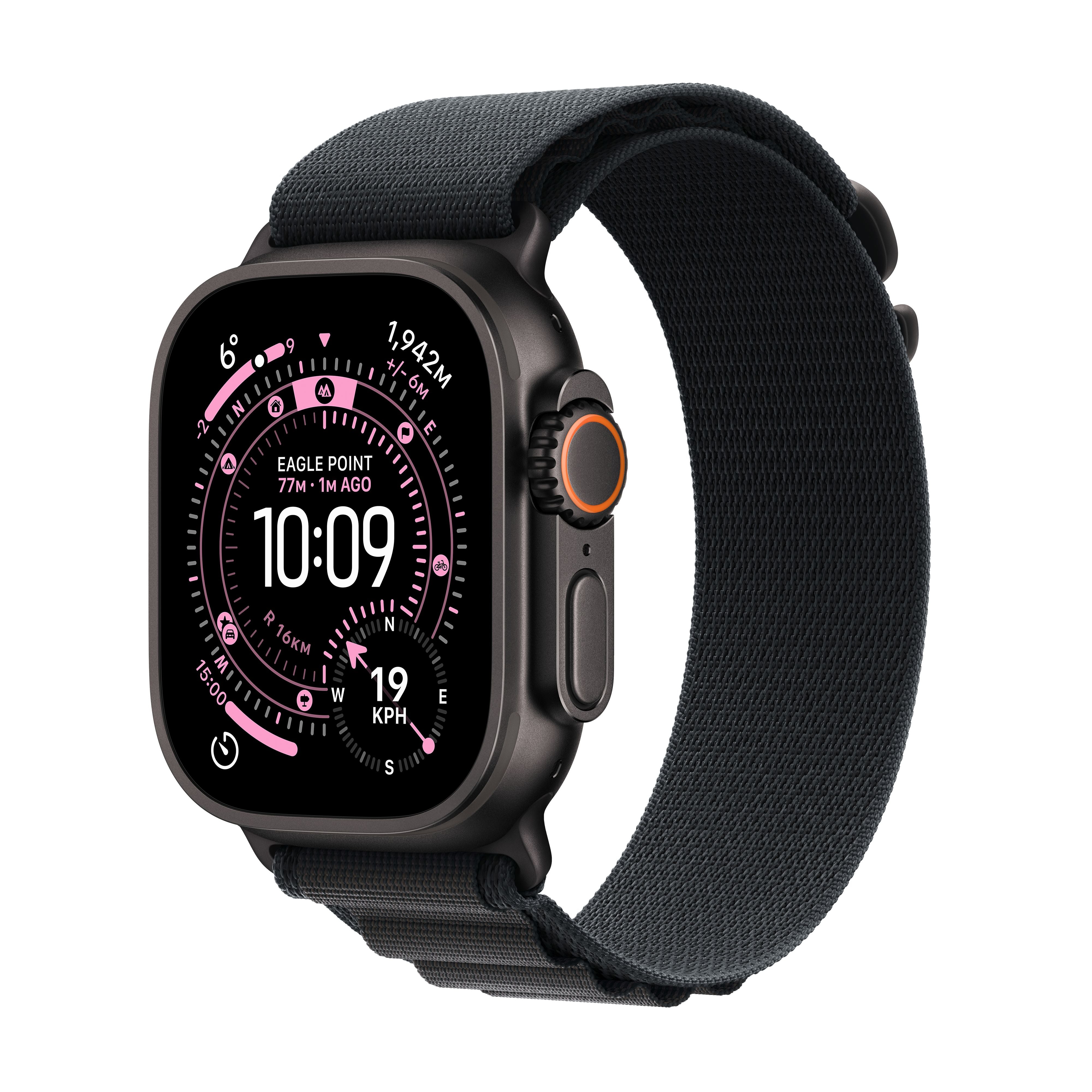 Apple Watch Ultra 3 GPS + Cellular 49mm Black Titanium Case with Black