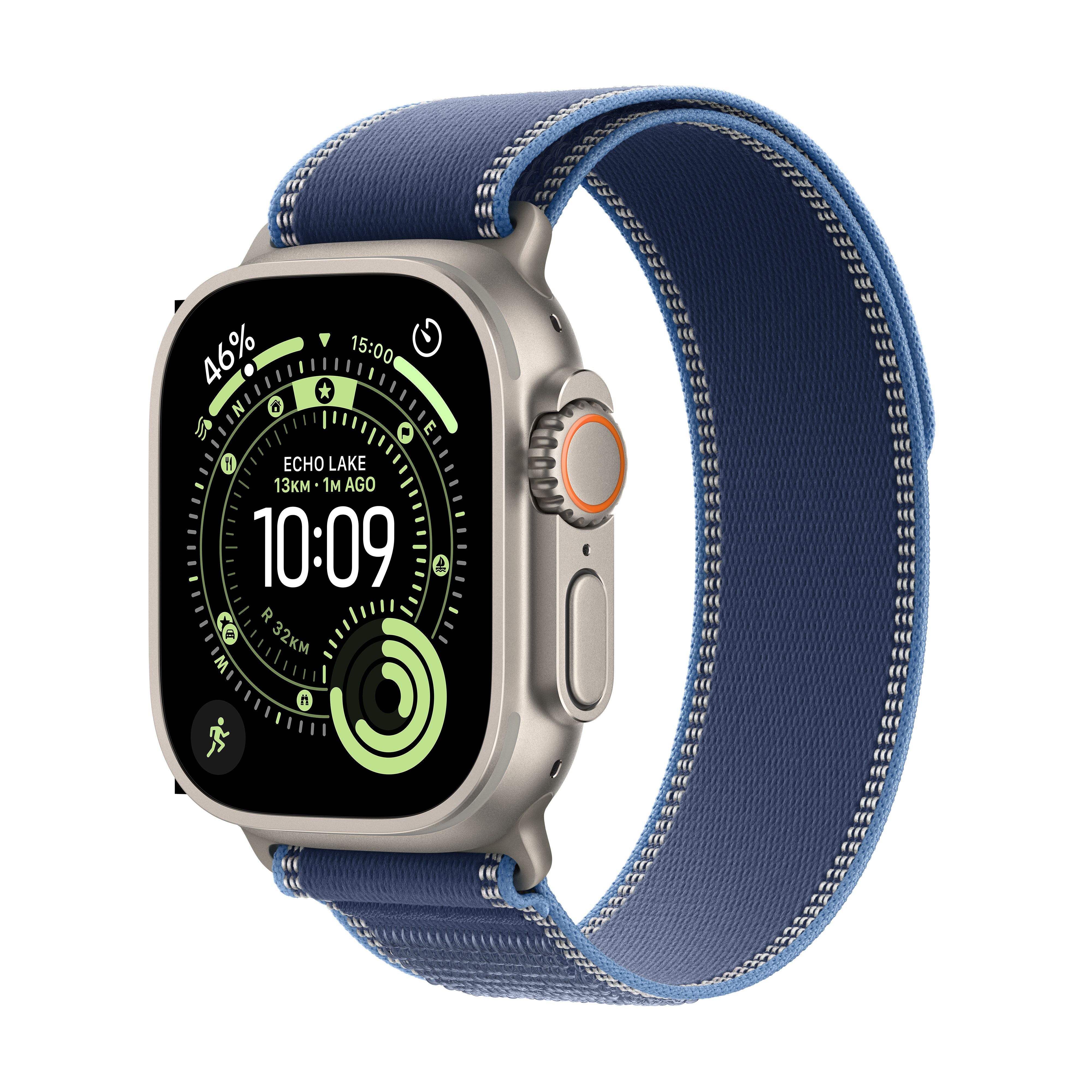 Apple Watch Ultra 3 GPS + Cellular 49mm Natural Titanium Case with Blu