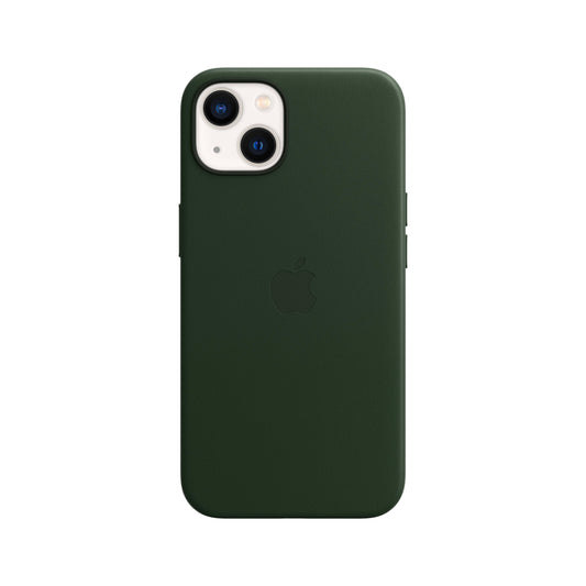 iPhone 13 Leather Case with MagSafe - Sequoia Green