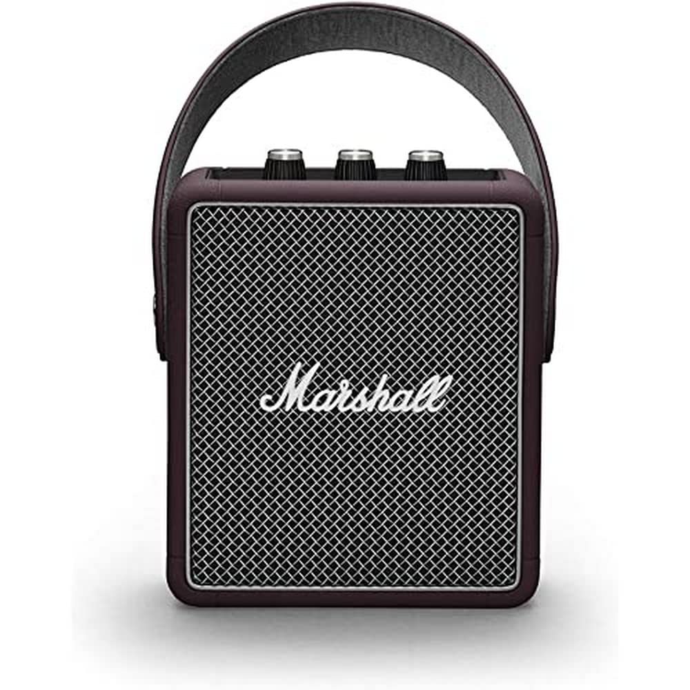 Marshall Stockwell ll Bluetooth Speaker (Black/Burgundy) - Burgundy