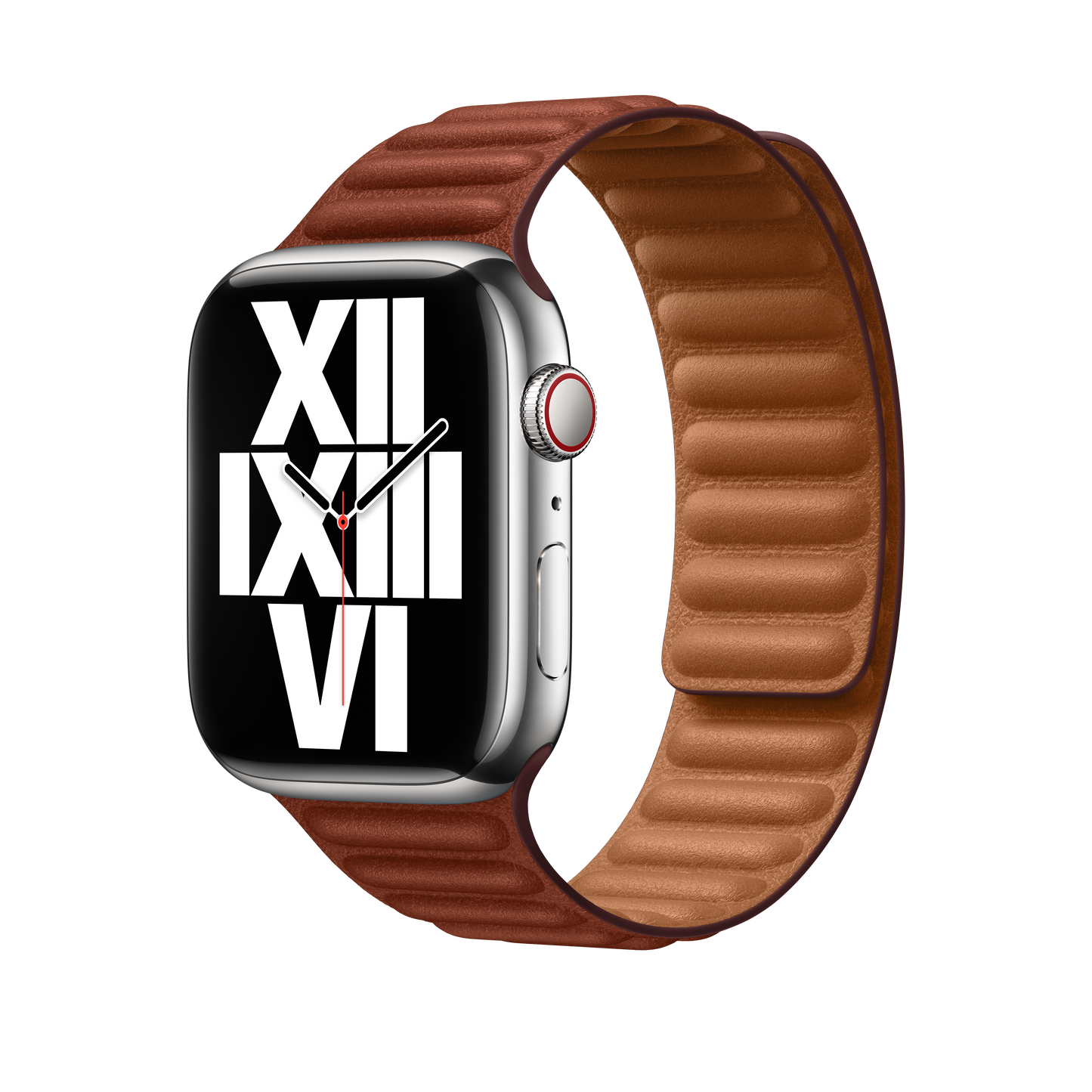 45mm Umber Leather Link - M/L