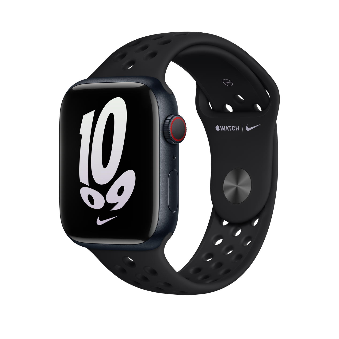 45mm Black/Black Nike Sport Band