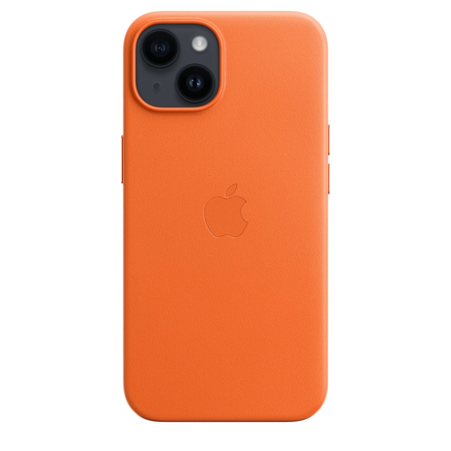 iPhone 14 Leather Case with MagSafe - Orange